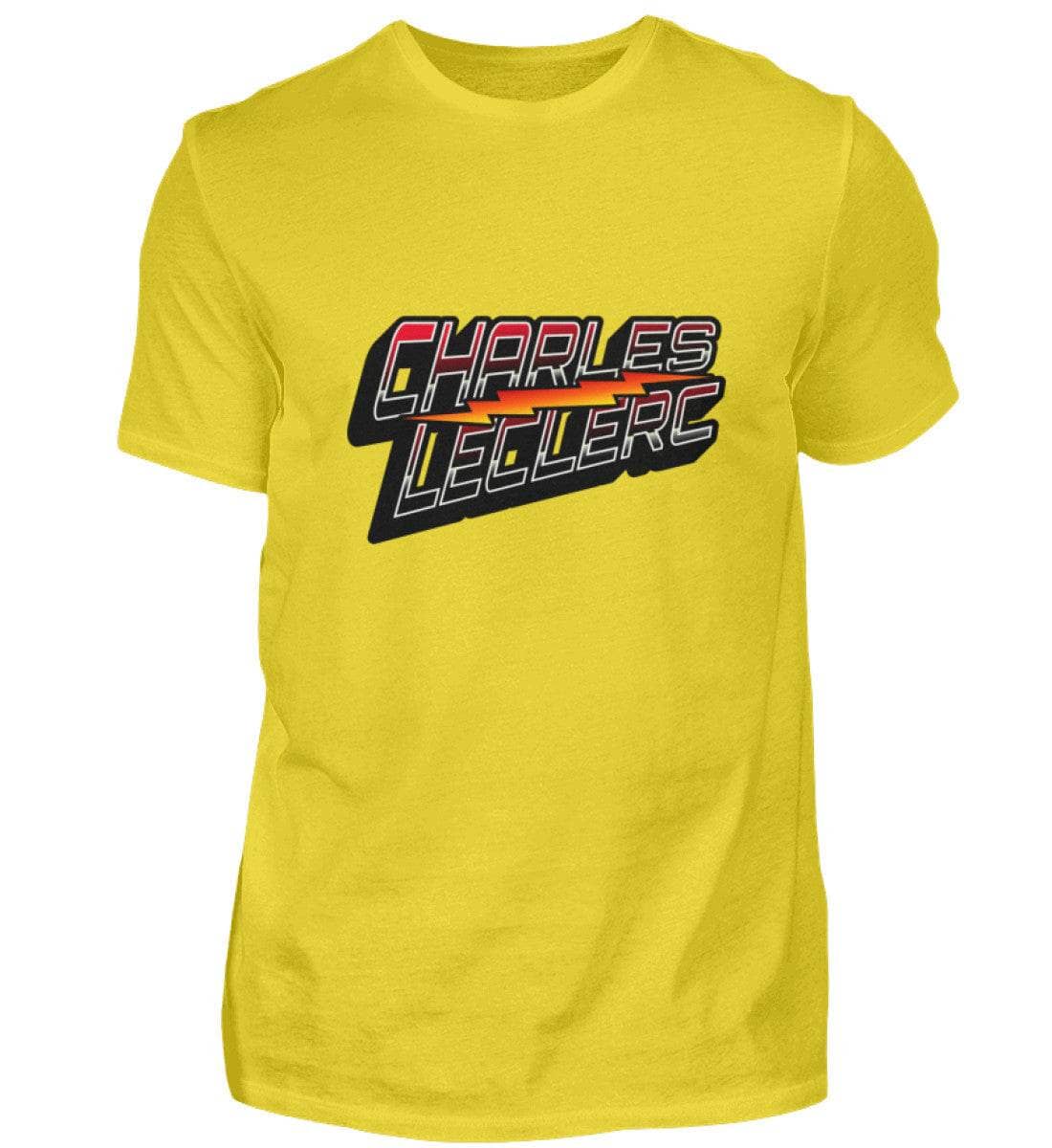 Charles Leclerc - Herren Shirt Herren Basic T-Shirt Novawear Gold XS