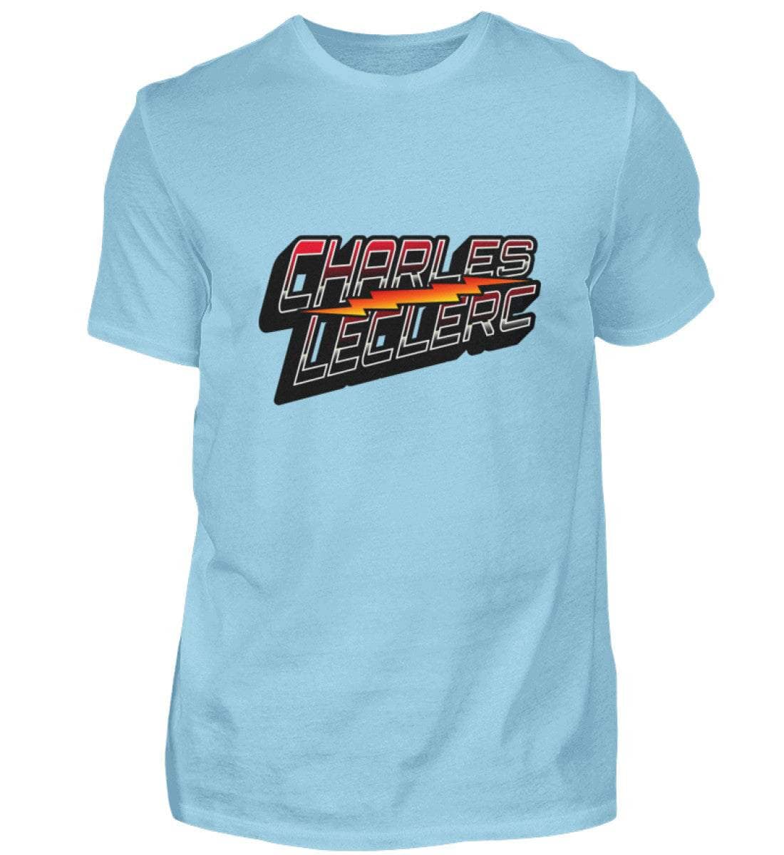 Charles Leclerc - Herren Shirt Herren Basic T-Shirt Novawear Sky Blue XS