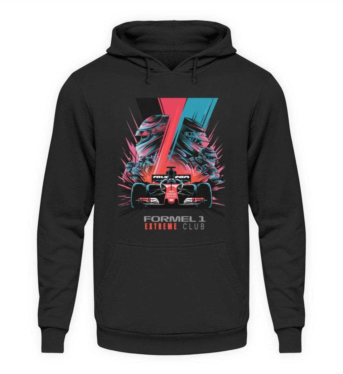 Extreme Club - Unisex Hoodie Hoodie Novawear Tief Schwarz XS