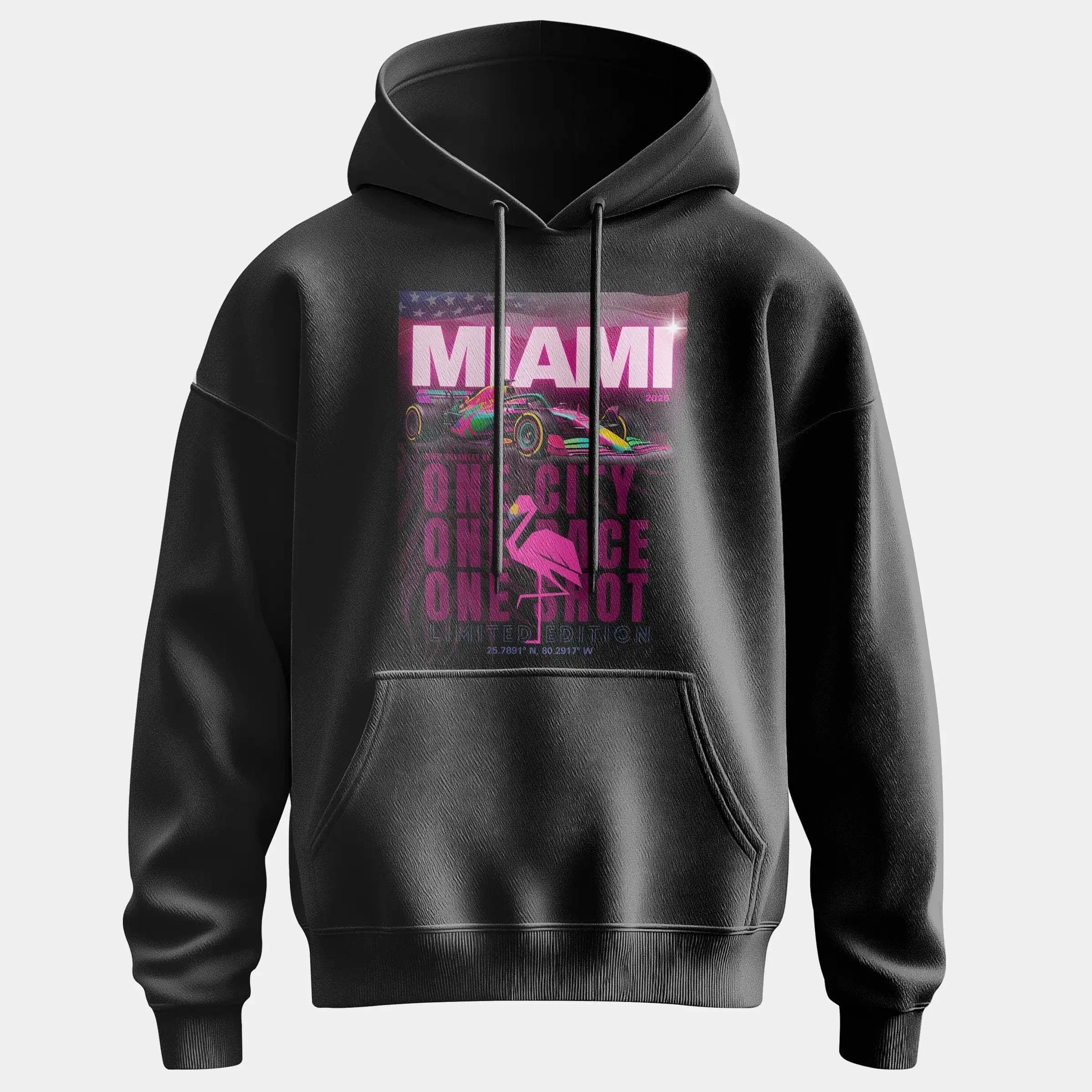 F1 MIAMI Special Hoodie – Nur 100 je Farbe | Statement Piece für Fans - Unisex Kapuzenpullover Hoodie Unisex Hoodie Novawear Deep Black XS