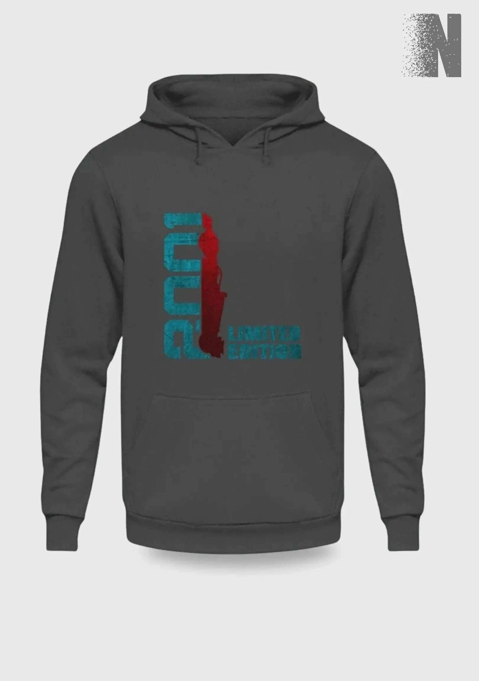 F1 Racing 2001 Limited Edition - Unisex Hoodie Kapuzenpullover Novawear Steel Grey (Solid) XS