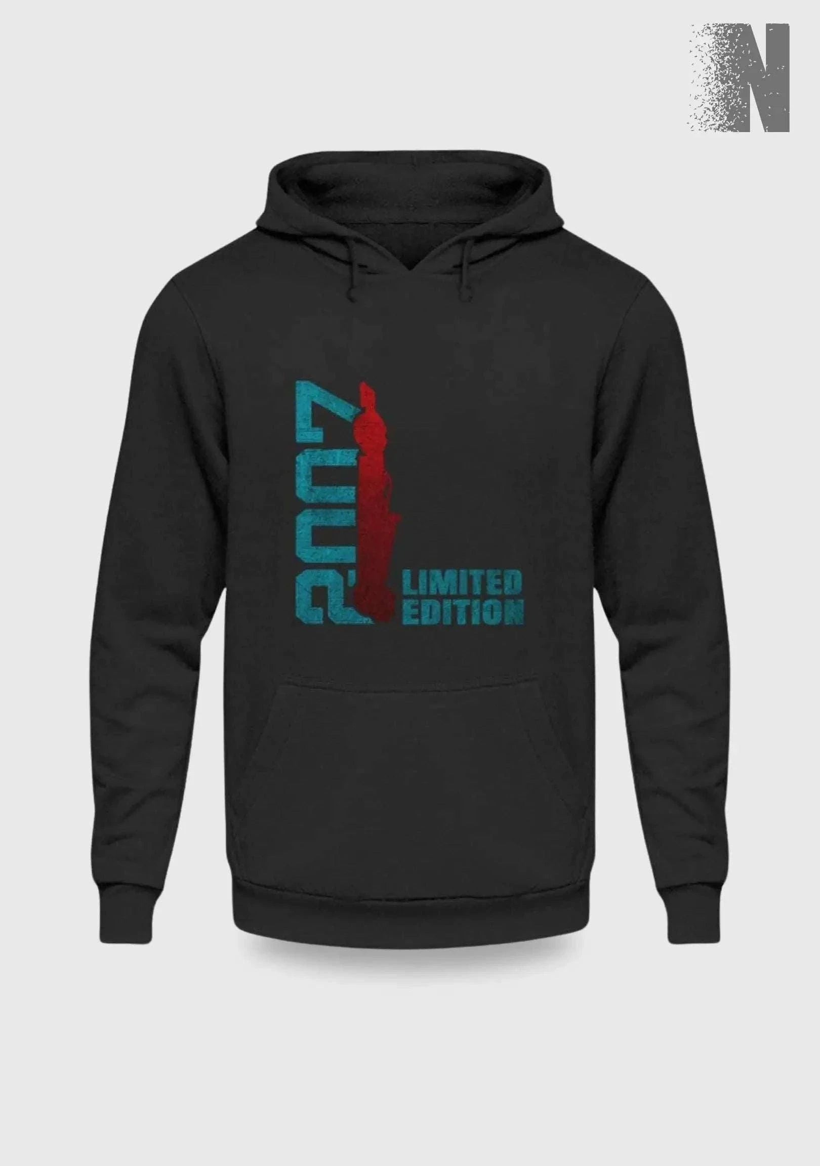 F1 Racing 2007 Limited Edition - Unisex Hoodie Kapuzenpullover Novawear Tief Schwarz XS