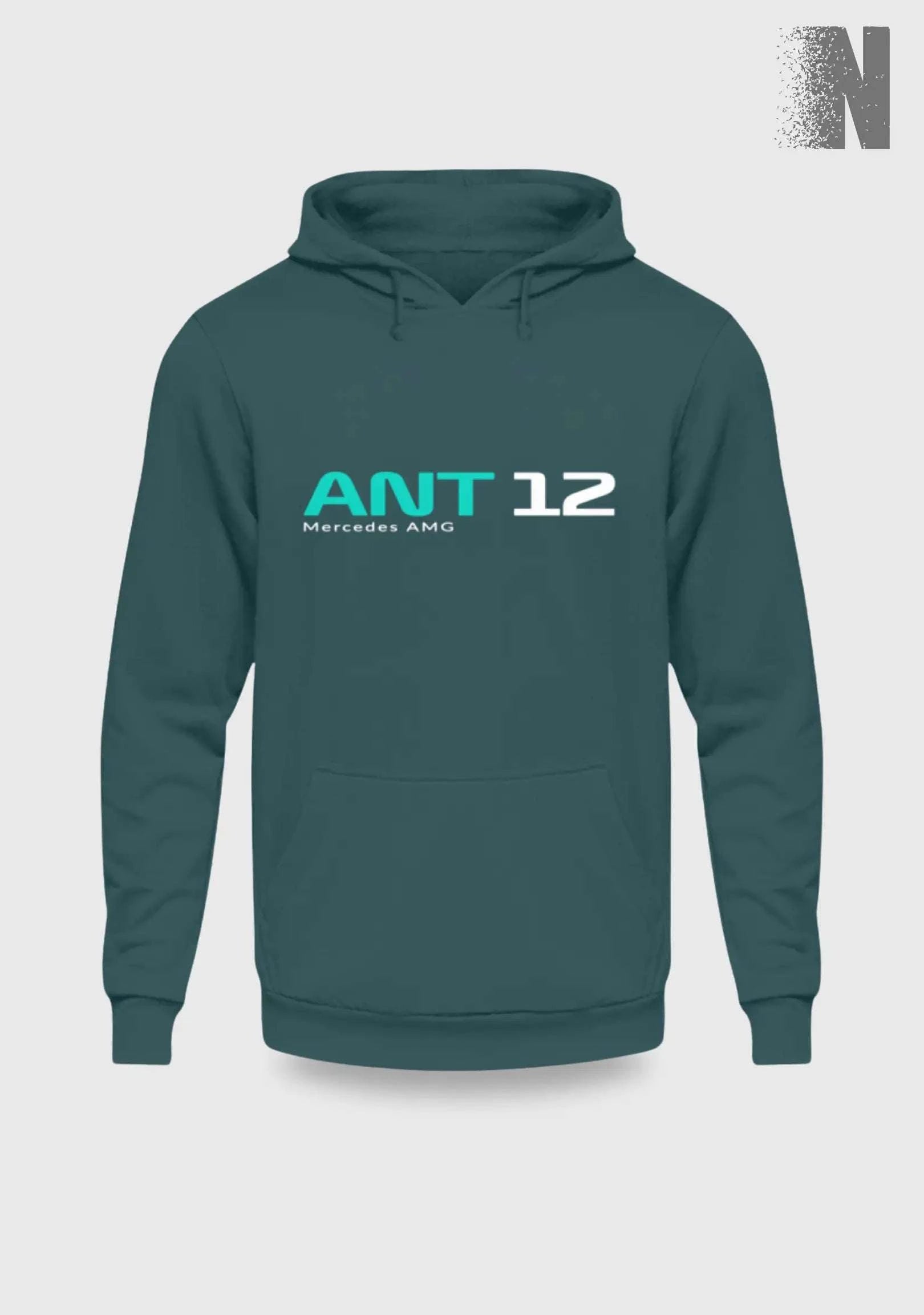 F1 Racing Andrea Kimi Antonelli 12 - Unisex Kapuzenpullover Hoodie Kapuzenpullover Novawear Airforce Blue XS