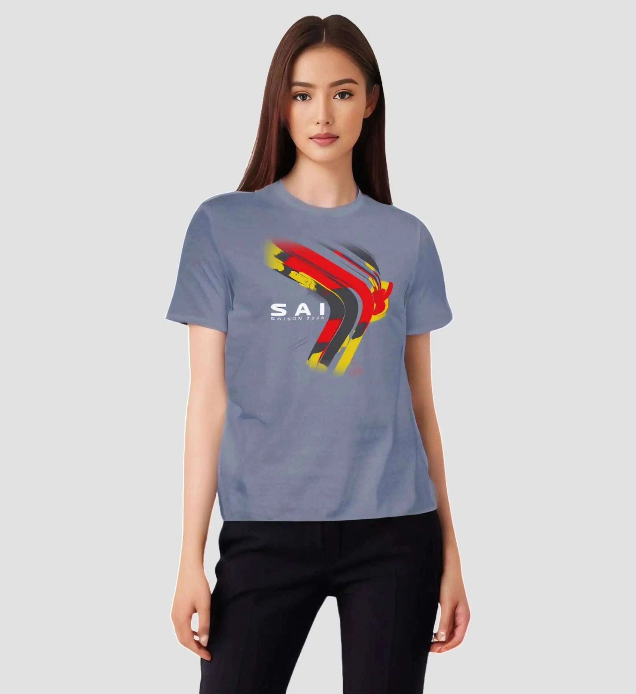 F1 Racing Carlos Sainz 2024 Limited Edition - Herren Shirt T-Shirt Novawear Pacific Grey S