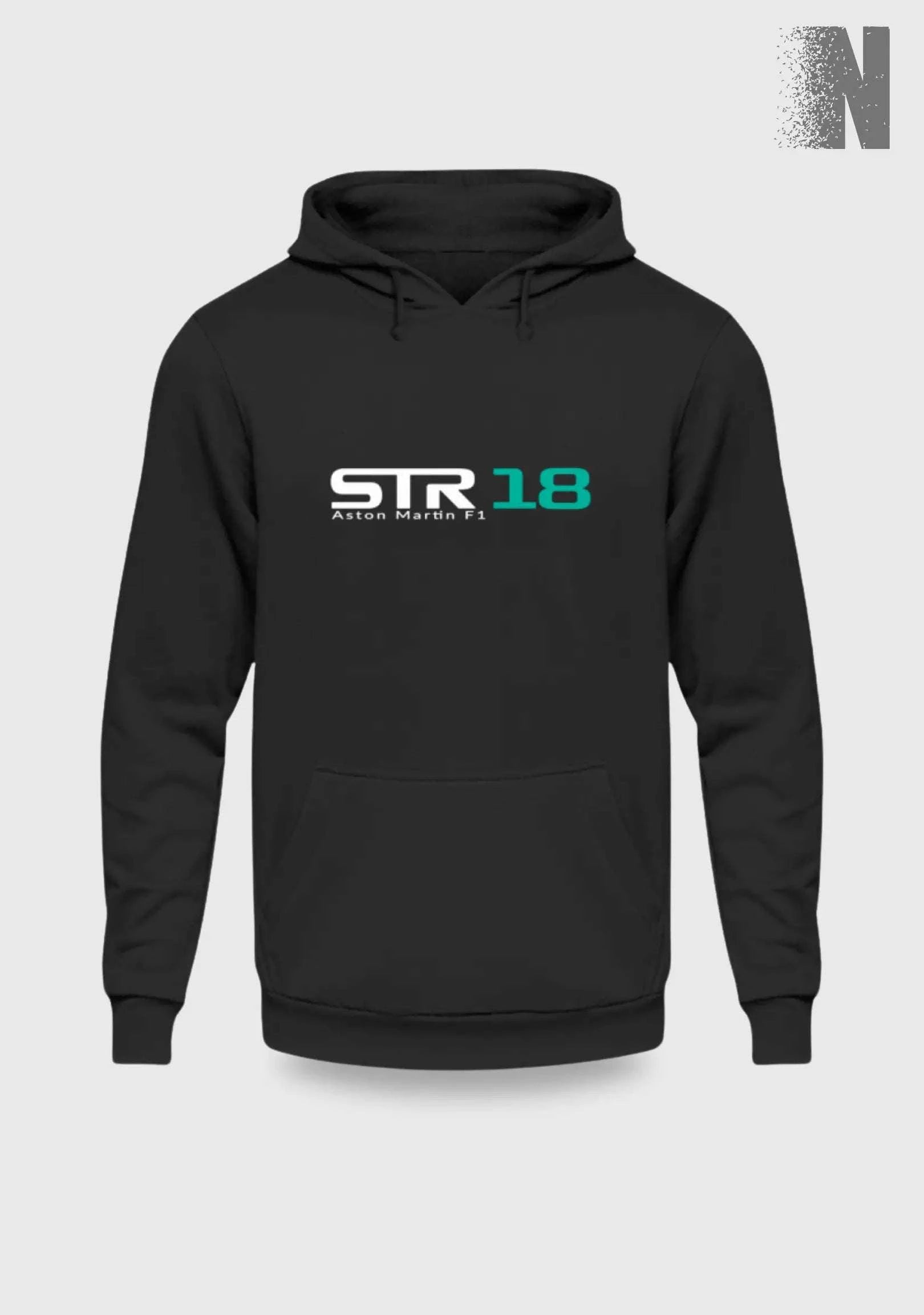 F1 Racing Lance Stroll 18 - Unisex Hoodie Kapuzenpullover Novawear Tief Schwarz XS