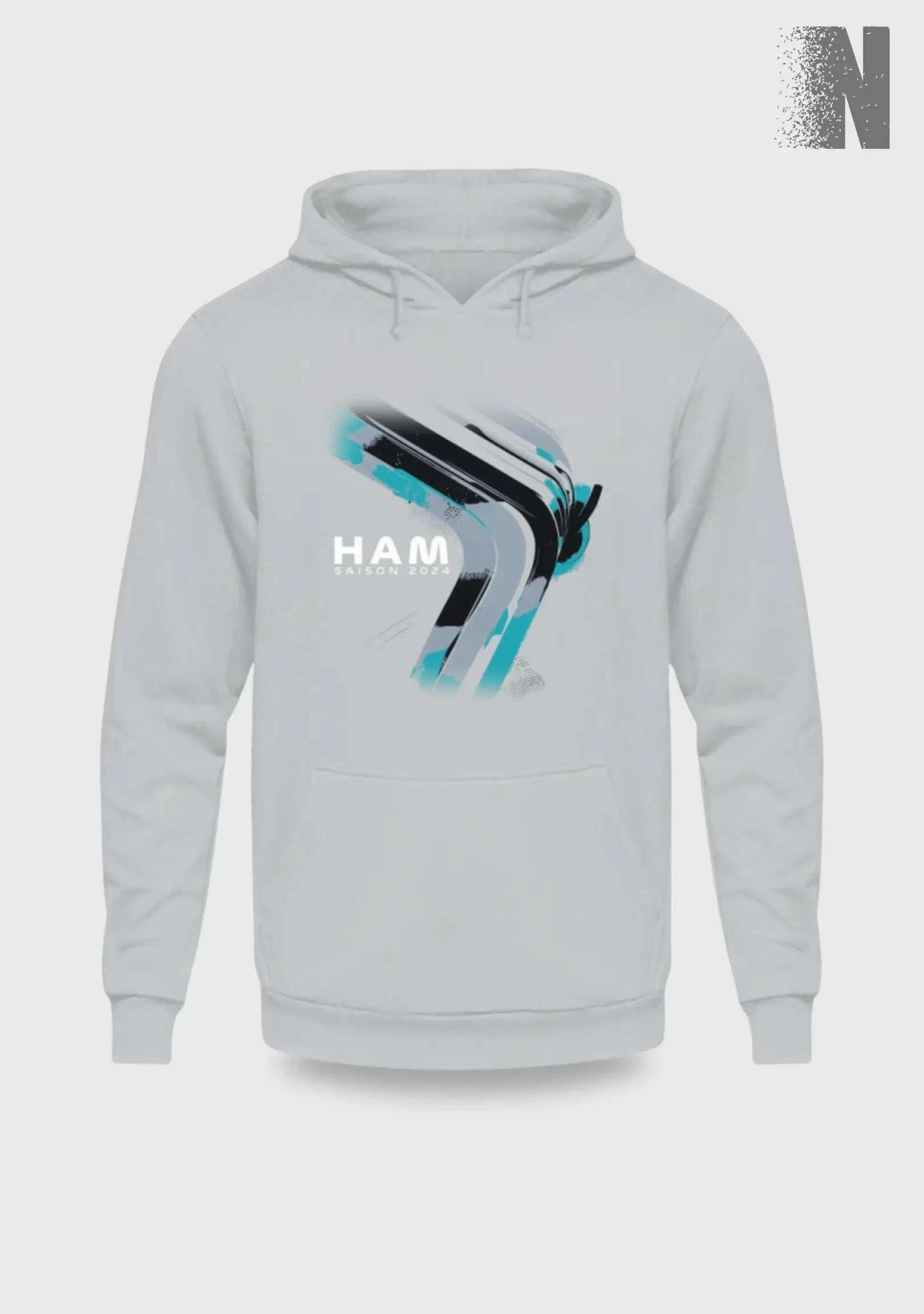 F1 Racing Lewis Hamilton 2024 Limited Edition - Unisex Hoodie Kapuzenpullover Novawear Heather Sport Grey XS