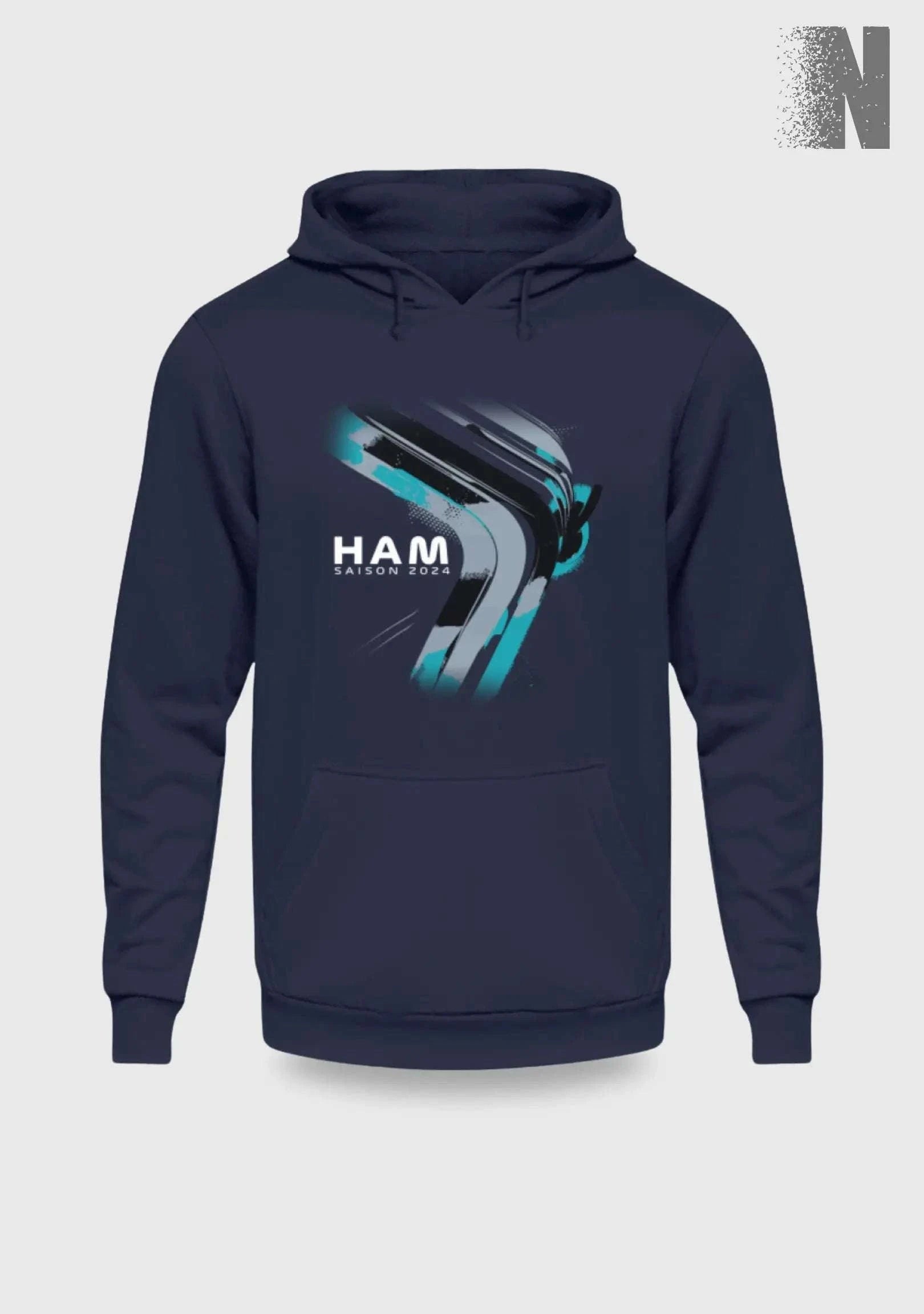 F1 Racing Lewis Hamilton 2024 Limited Edition - Unisex Hoodie Kapuzenpullover Novawear Oxford Navy XS