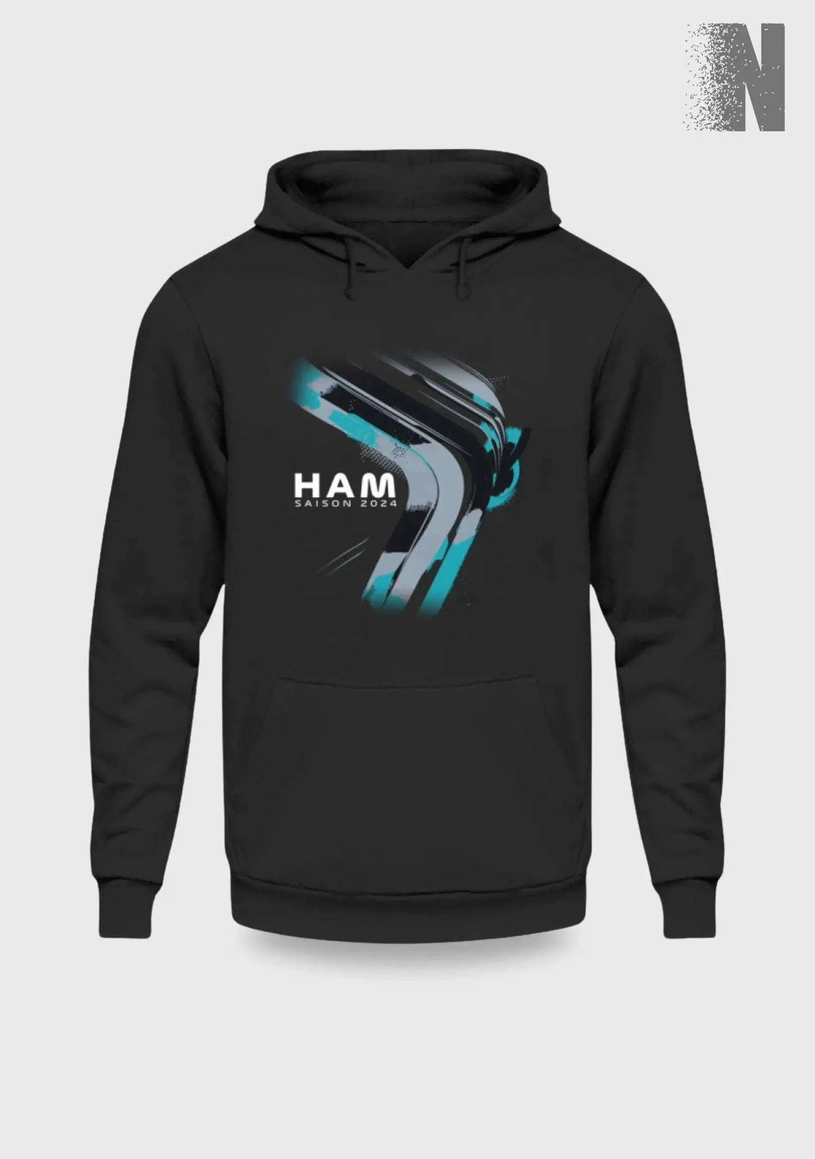 F1 Racing Lewis Hamilton 2024 Limited Edition - Unisex Hoodie Kapuzenpullover Novawear Tief Schwarz XS