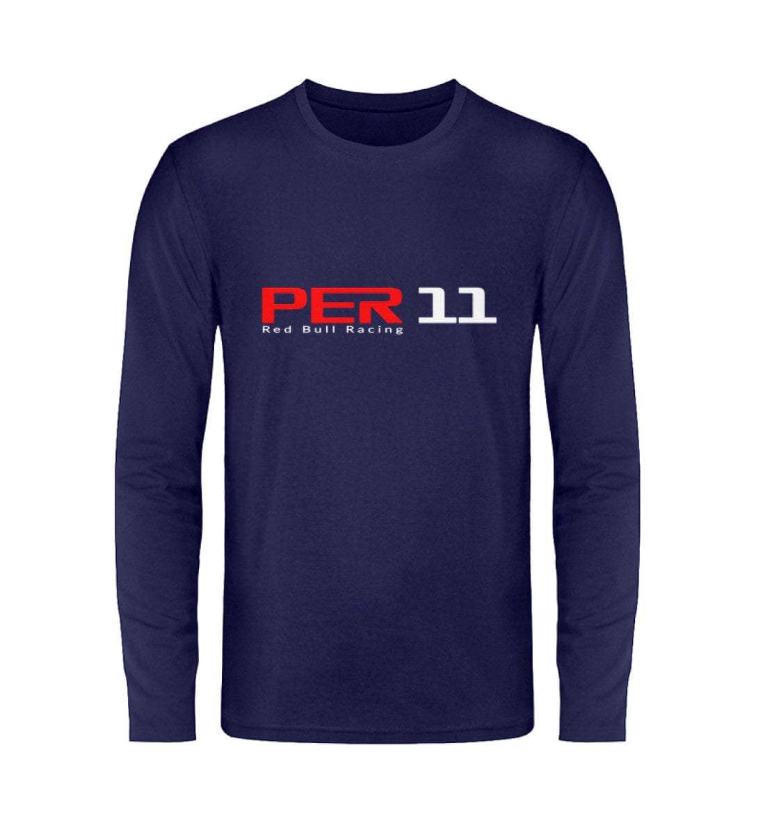 F1 Racing Sergio Perez 11 - Unisex Langarmshirt Langarmshirt Novawear Navy S