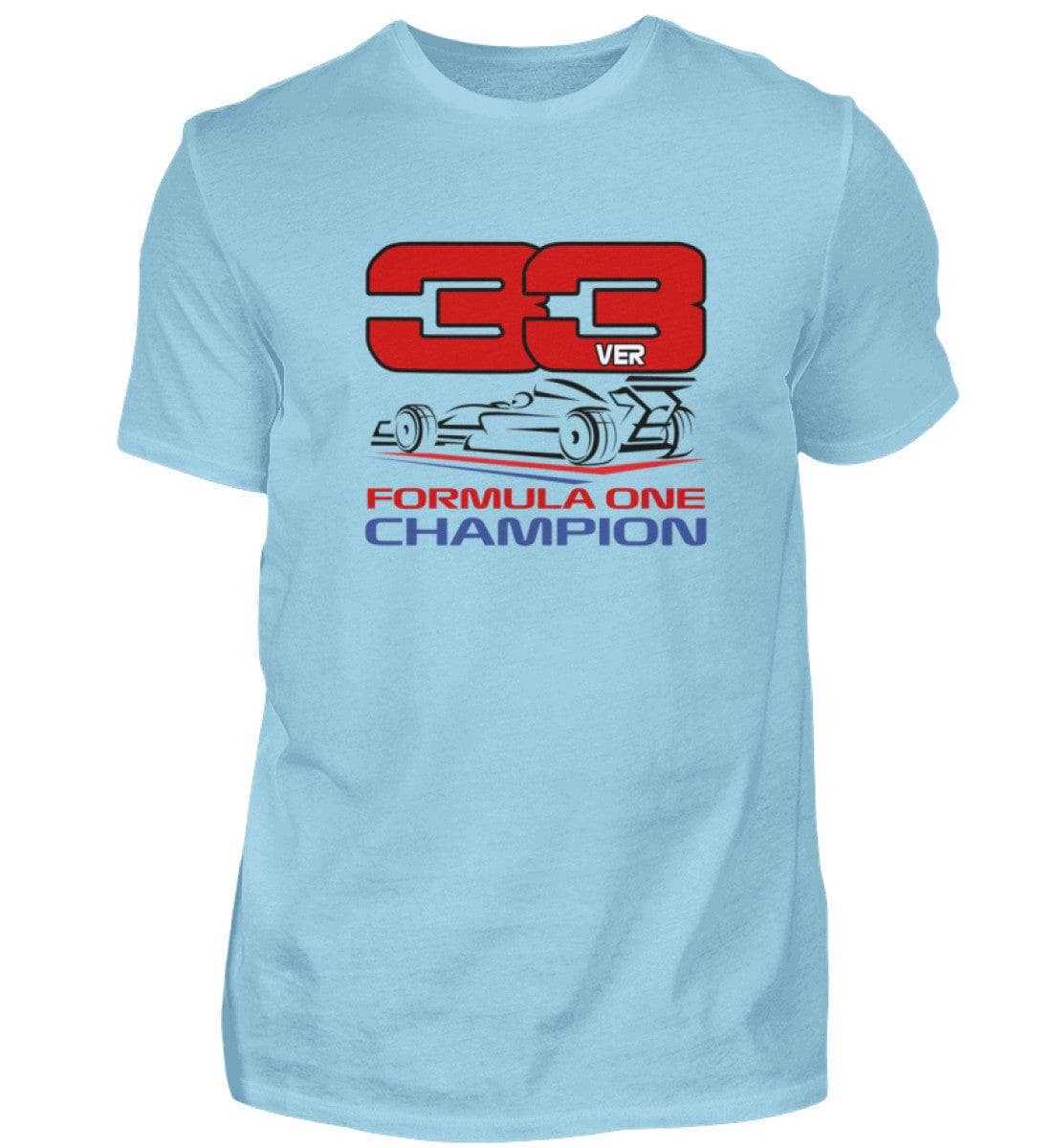 F1 Racing Verstappen 33 - Unisex T-Shirt T-Shirt Novawear Himmelblau XS