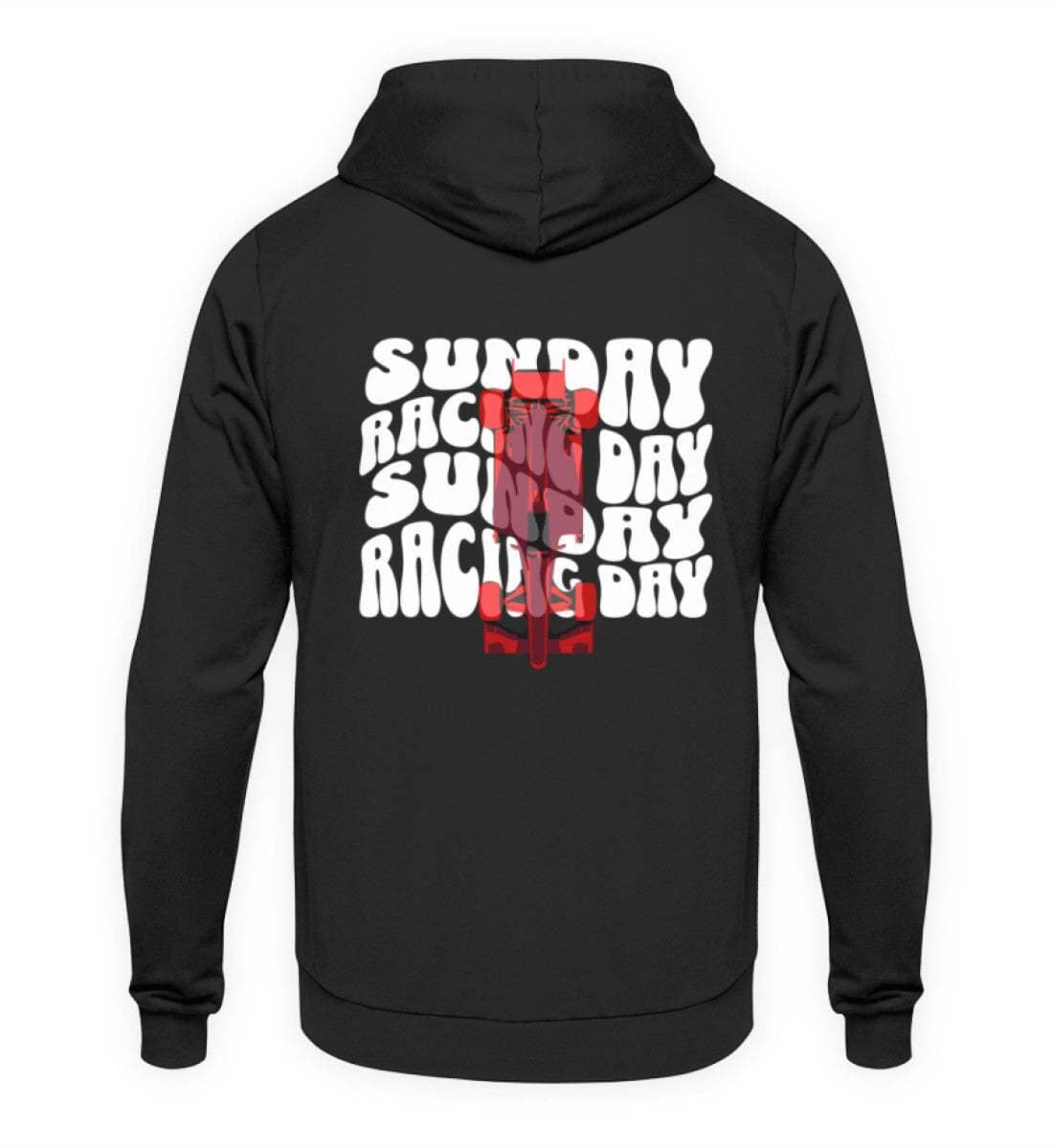 F1 Sunday Racing Day Red | Limited Edition - Unisex Hoodie Hoodie Novawear Tief Schwarz XS