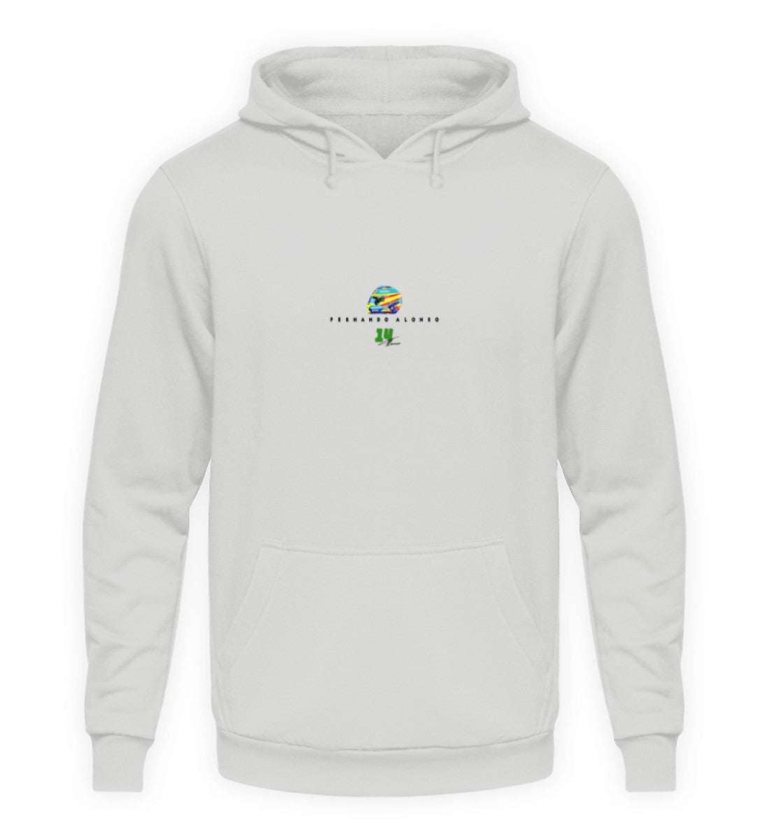 Fernando Alonso Aston Martin - Unisex Kapuzenpullover Hoodie Unisex Hoodie Novawear Sport Grey XS