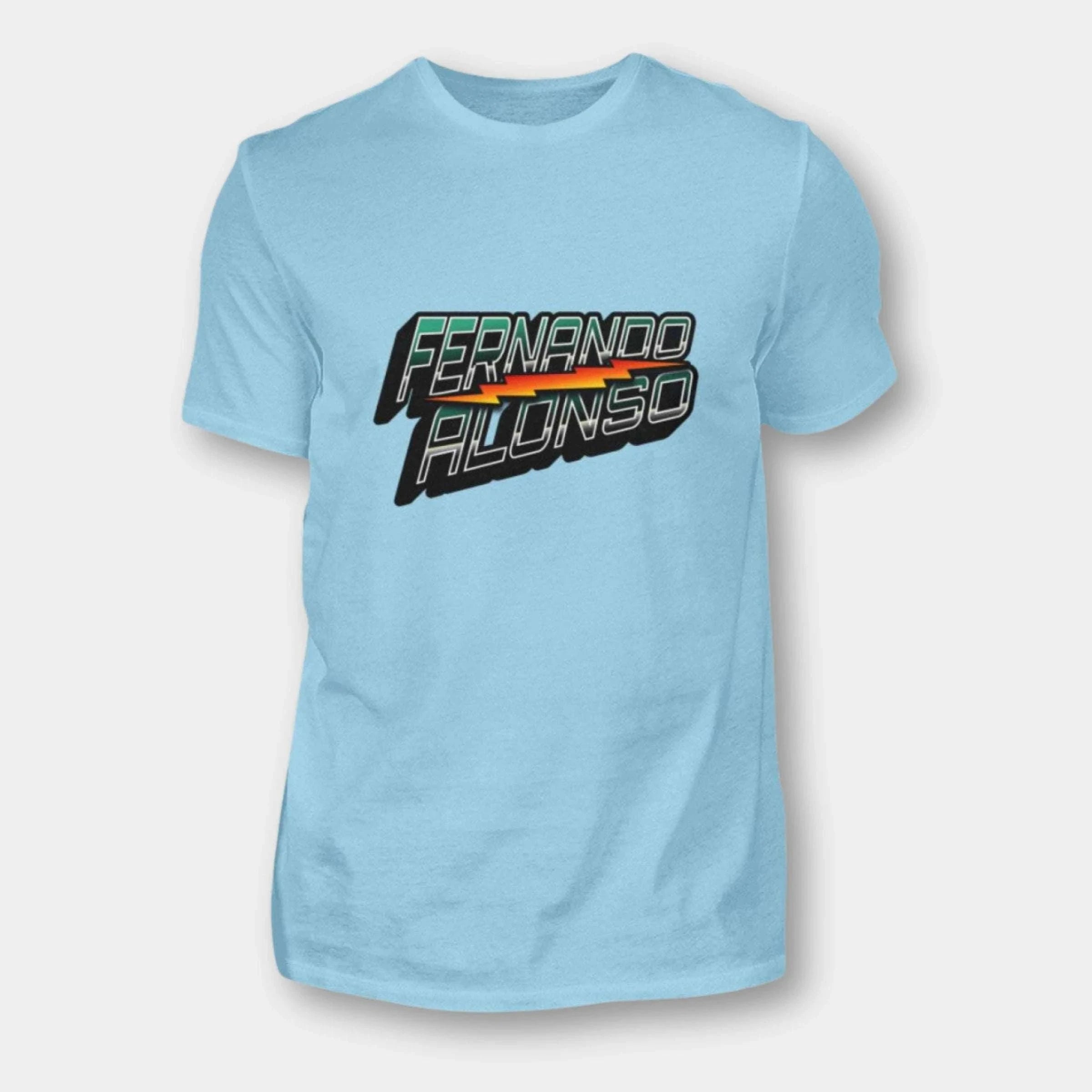 Fernando Alonso - Herren Shirt Herren Basic T-Shirt Novawear Sky Blue XS