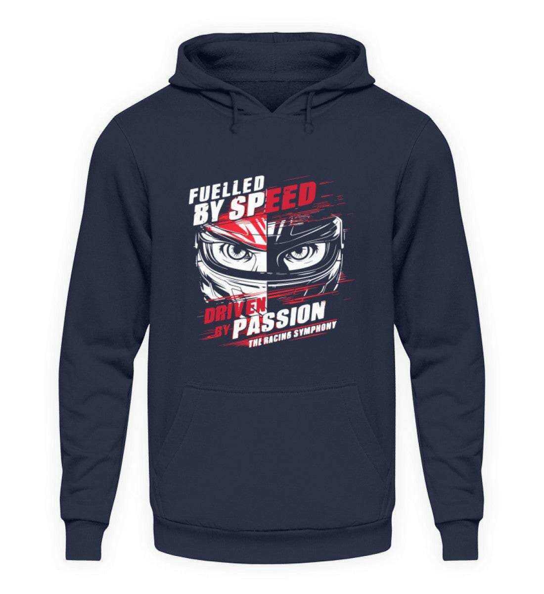 Fuelled by Speed - Driven by Passion - Unisex Hoodie Hoodie Novawear Oxford Navy XS