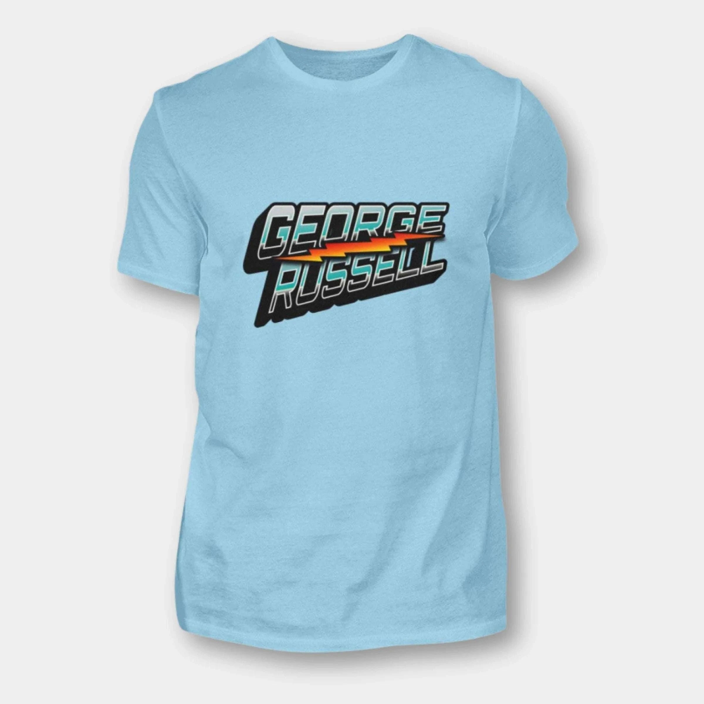 George Russel - Herren Shirt Herren Basic T-Shirt Novawear Sky Blue XS