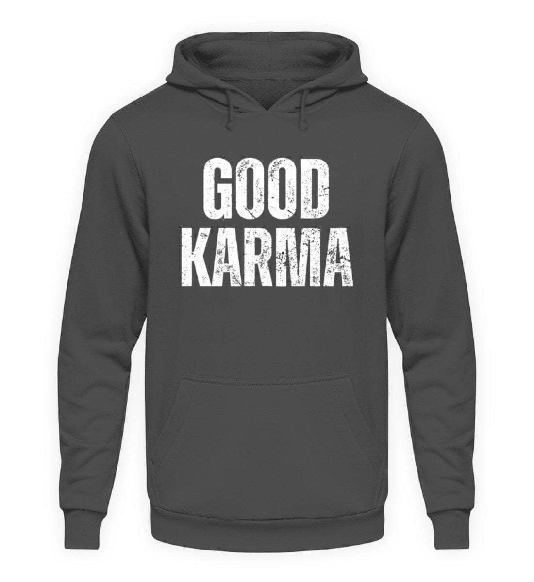 Good Karma - Unisex Kapuzenpullover Hoodie Kapuzenpullover Novawear Steel Grey (Solid) XS