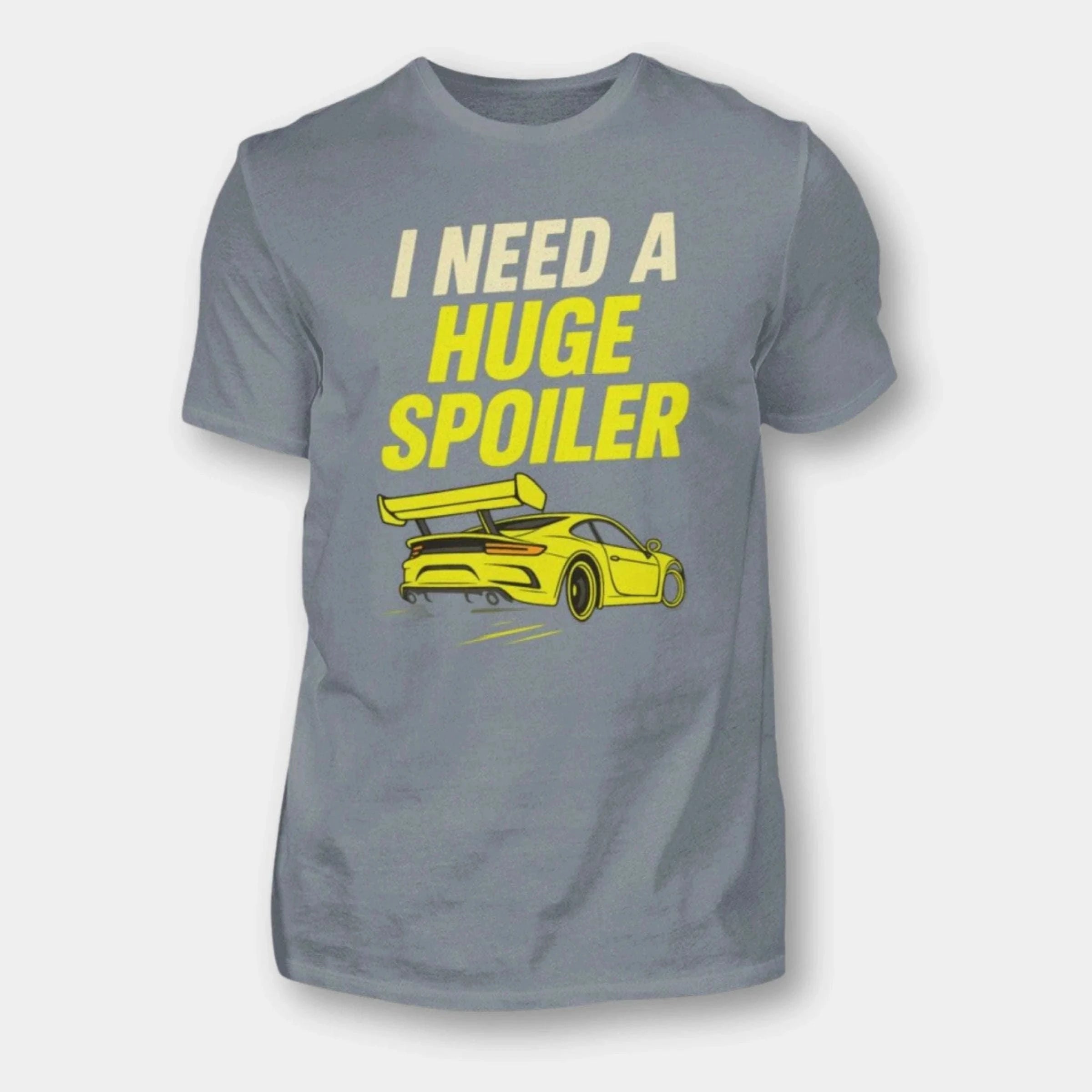 I Need a Huge Spoiler – Tuning Shirt für PS-Liebhaber | NOVAWEAR Herren Basic T-Shirt Novawear Pacific Grey S
