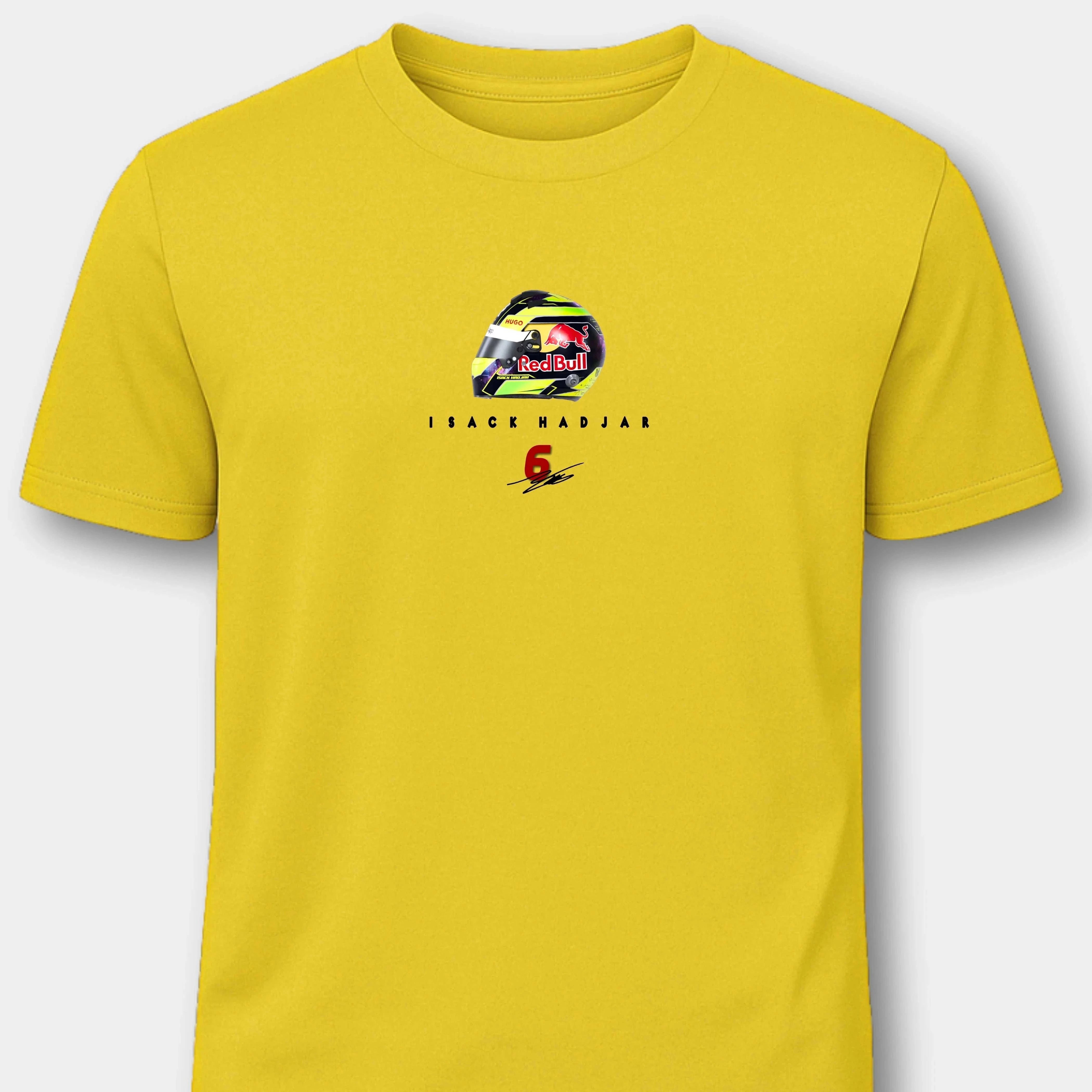 Isack Hadjar Racing Bulls - Herren Shirt T-Shirts Novawear Gold S