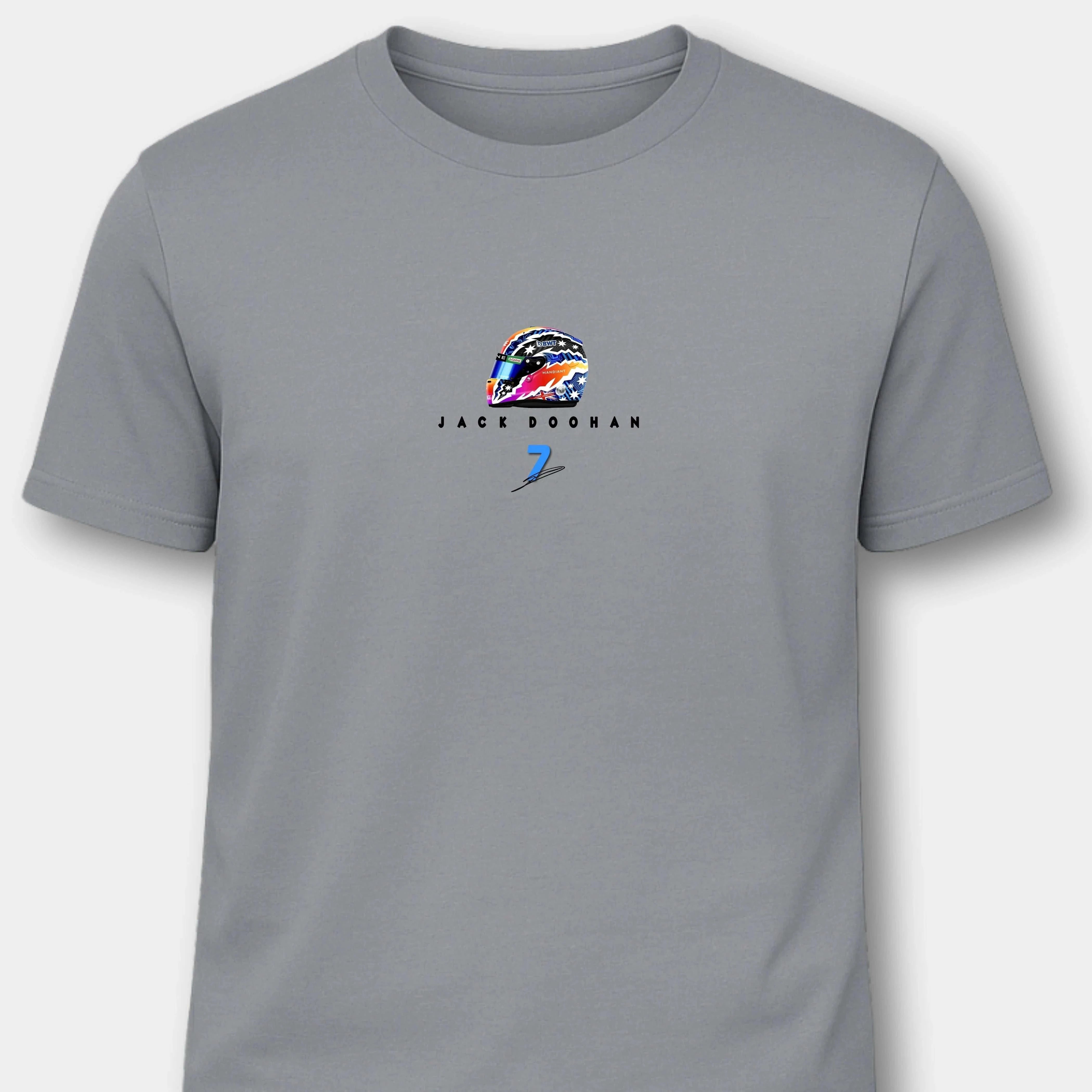 Jack Doohan Alpine F1 - Herren Shirt T-Shirts Novawear Pacific Grey S