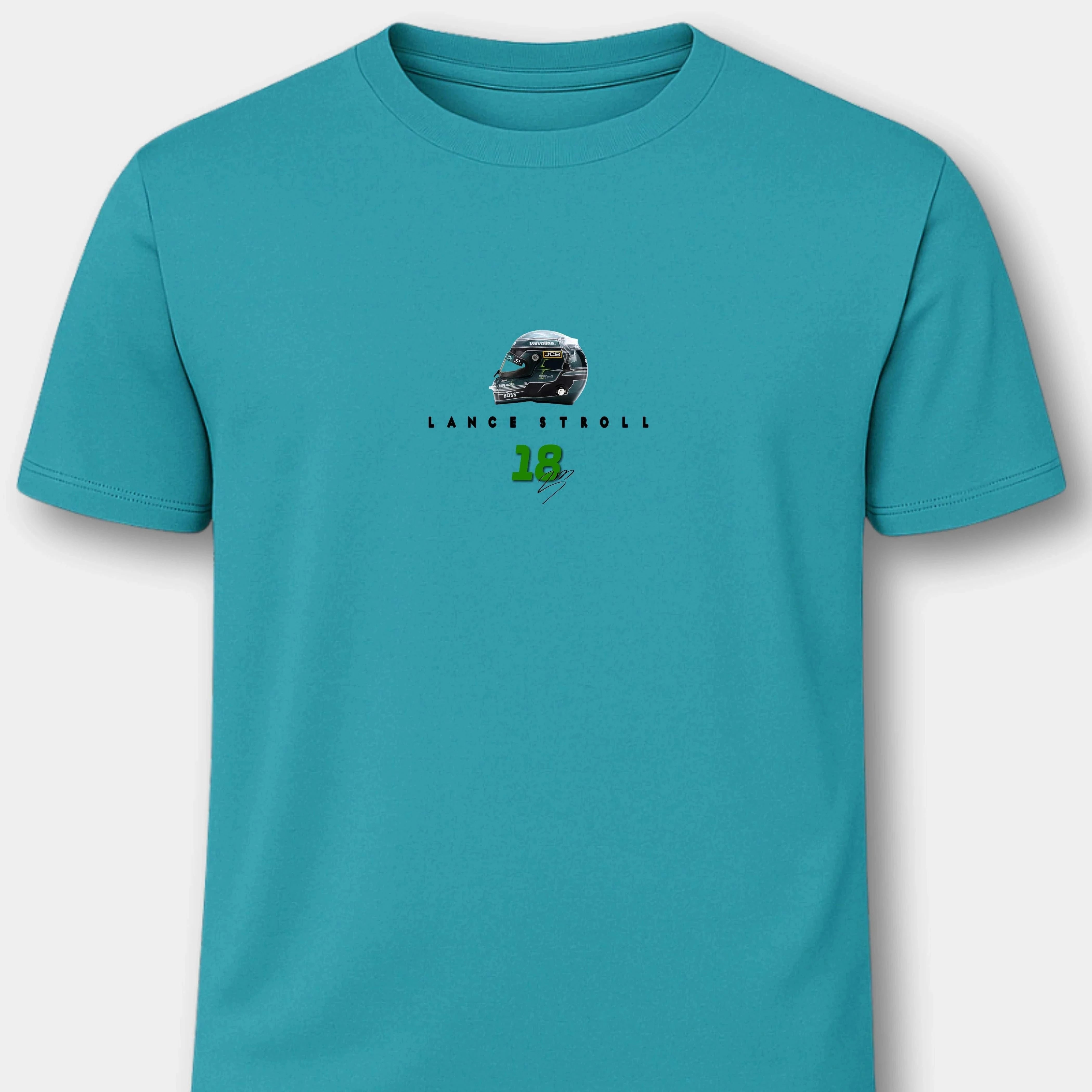 Lance Stroll Aston Martin - Herren Shirt T-Shirts Novawear Diva Blue XS