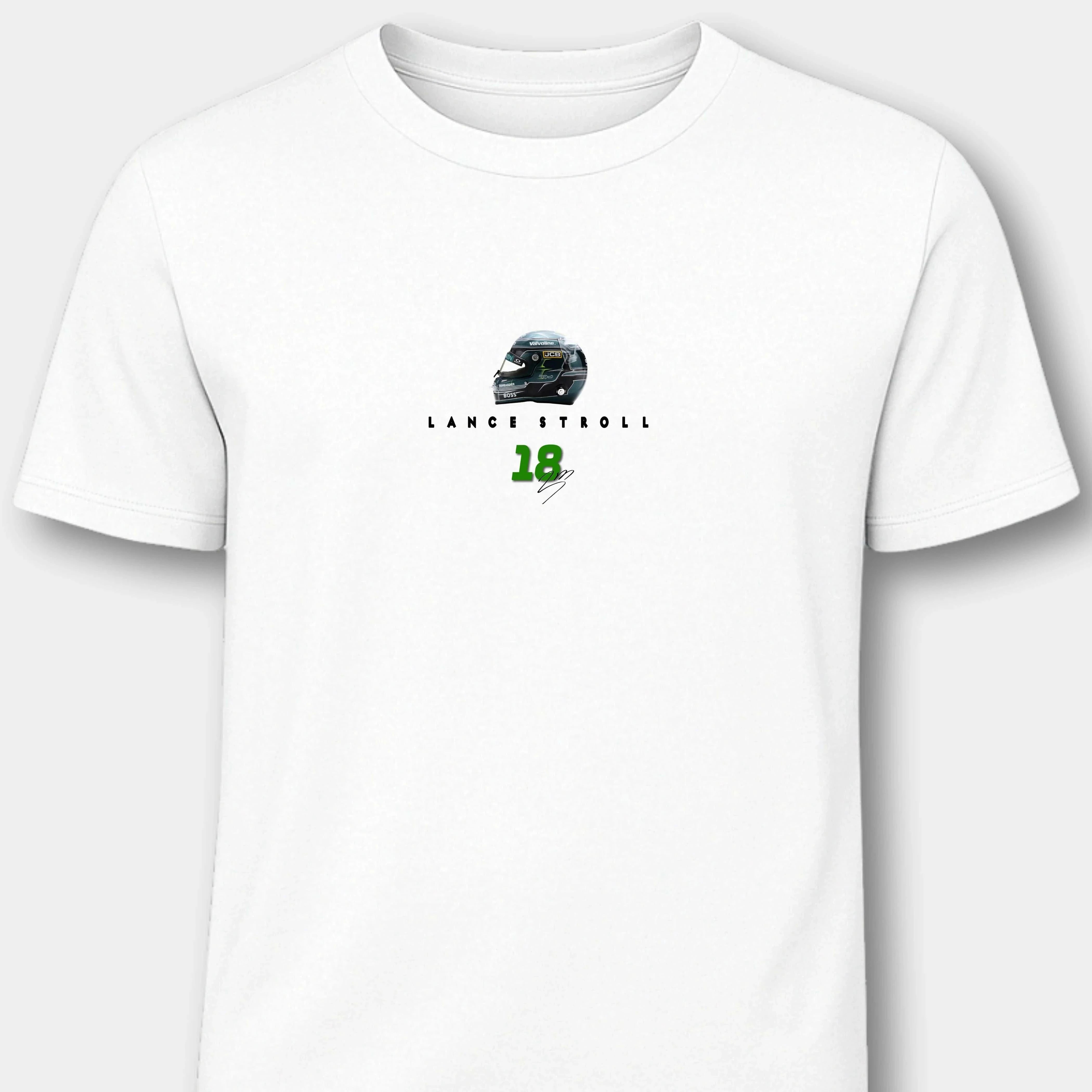 Lance Stroll Aston Martin - Herren Shirt T-Shirts Novawear White S