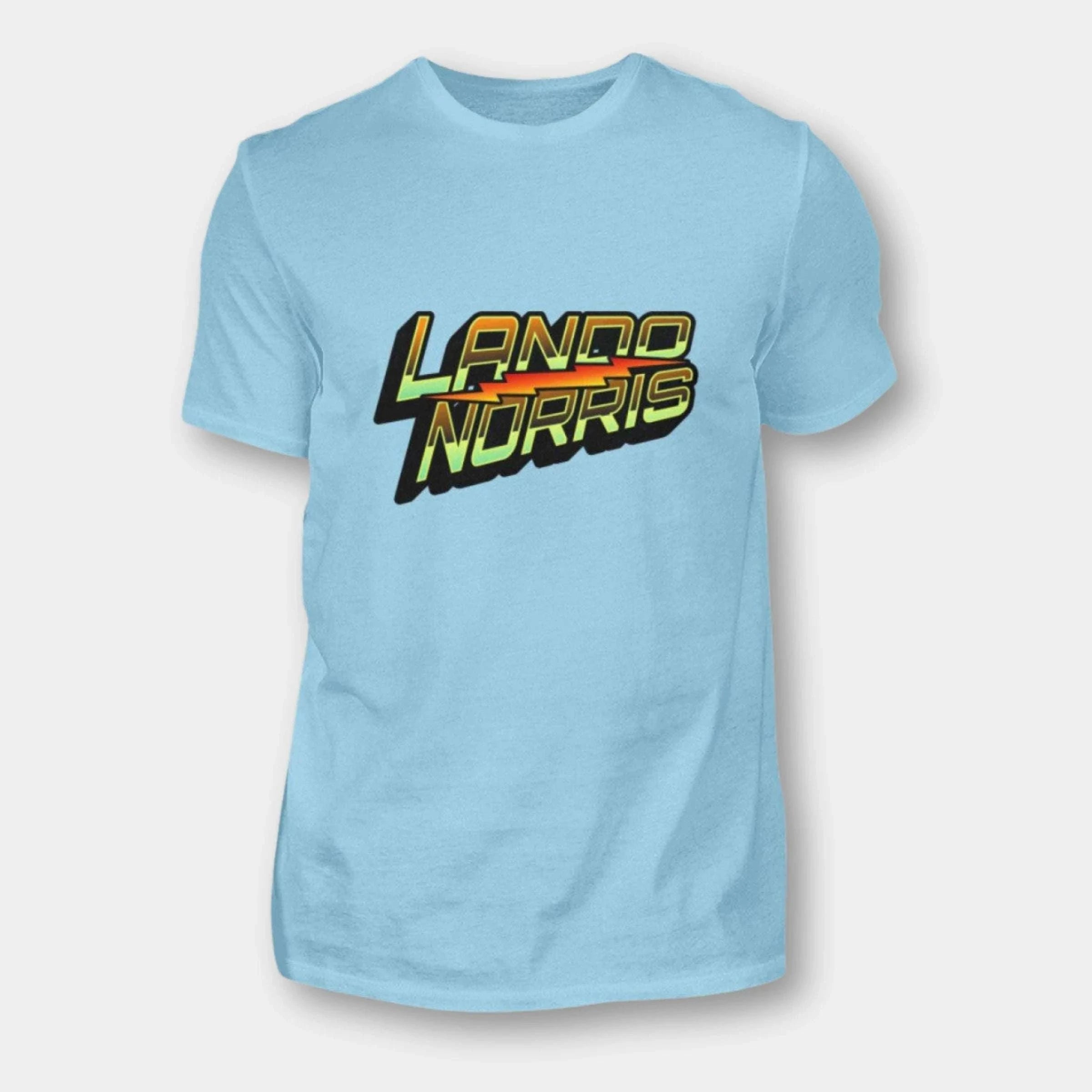 Lando Norris - Herren Shirt Herren Basic T-Shirt Novawear Sky Blue XS