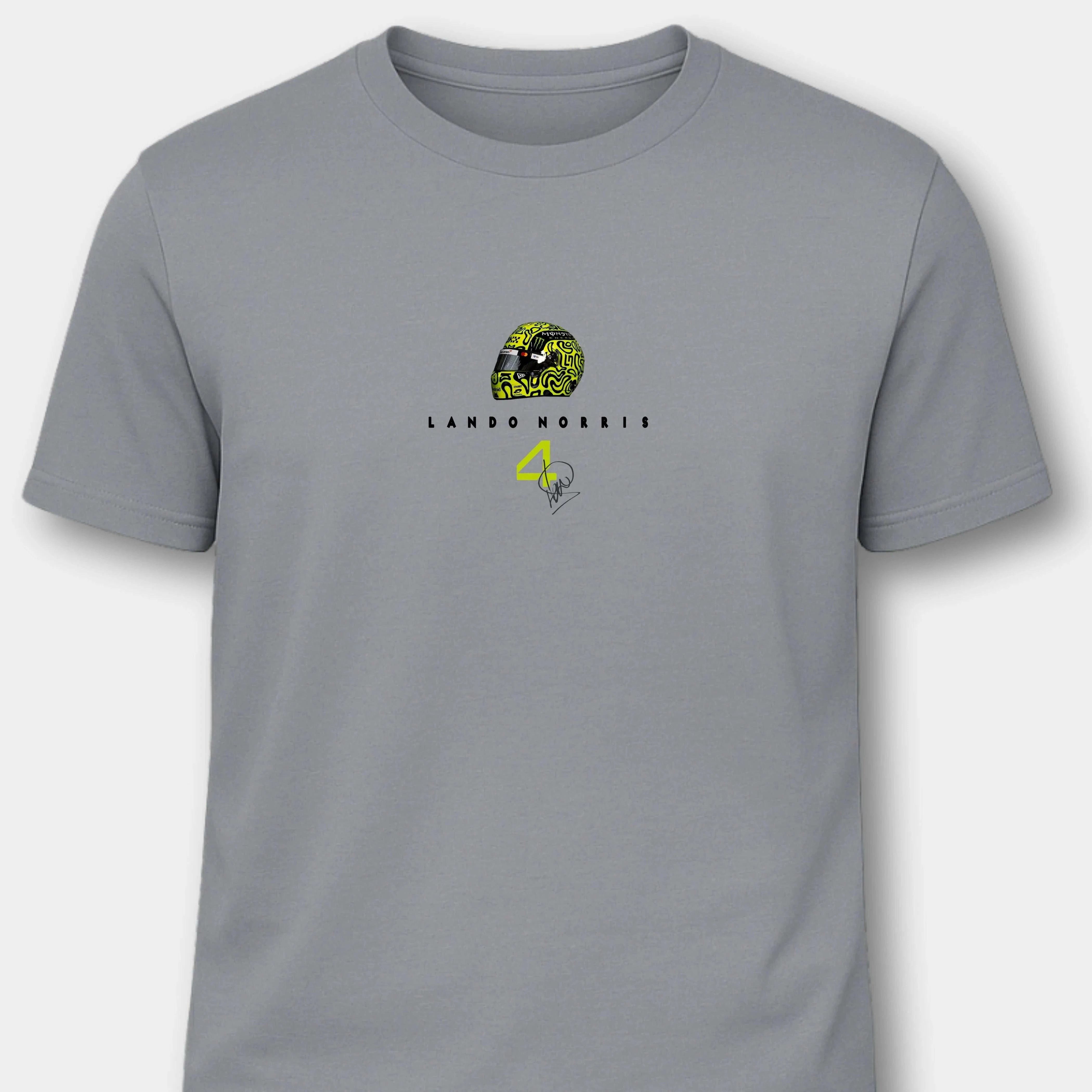 Lando Norris McLaren Technology - Herren Shirt T-Shirts Novawear Pacific Grey S
