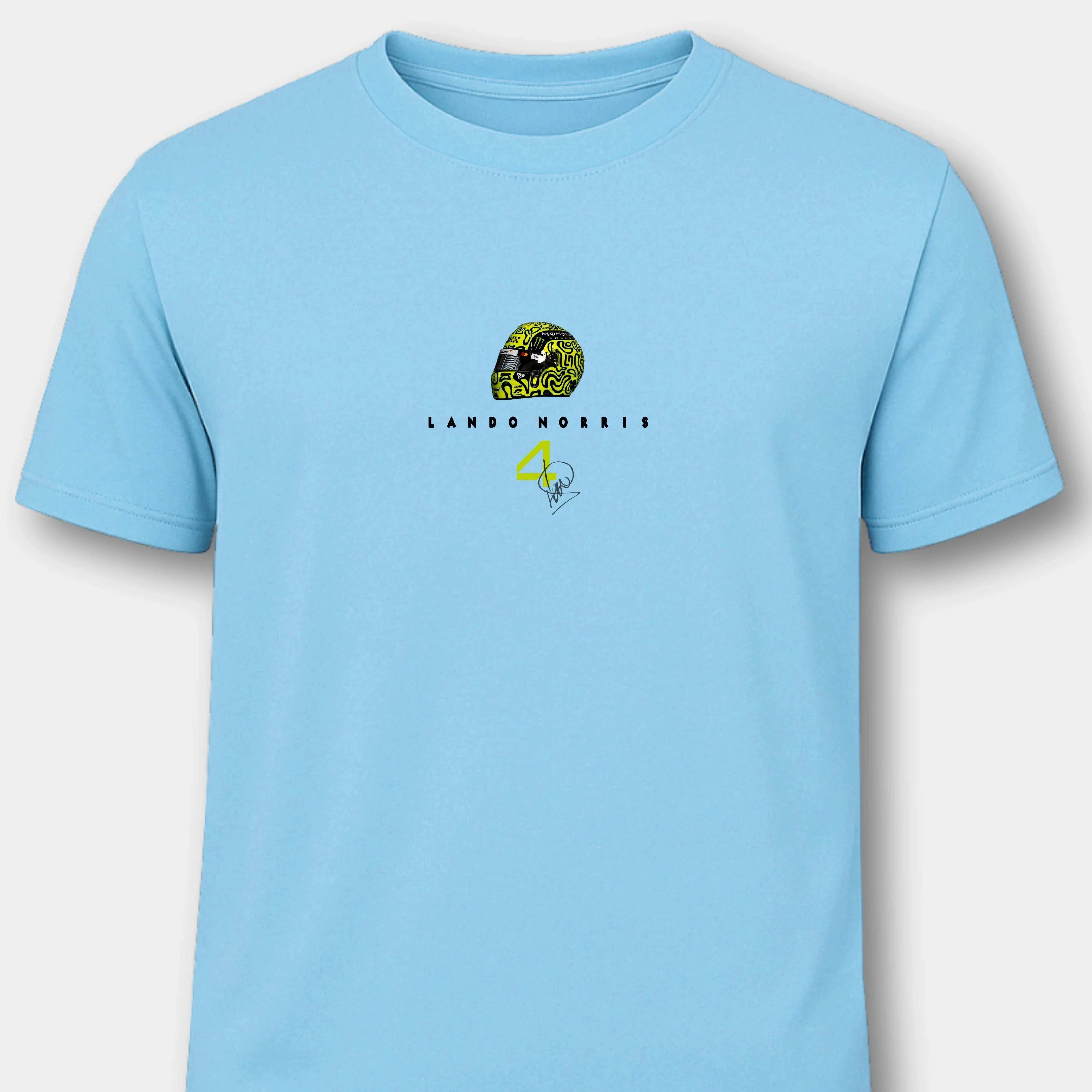 Lando Norris McLaren Technology - Herren Shirt T-Shirts Novawear Sky Blue S