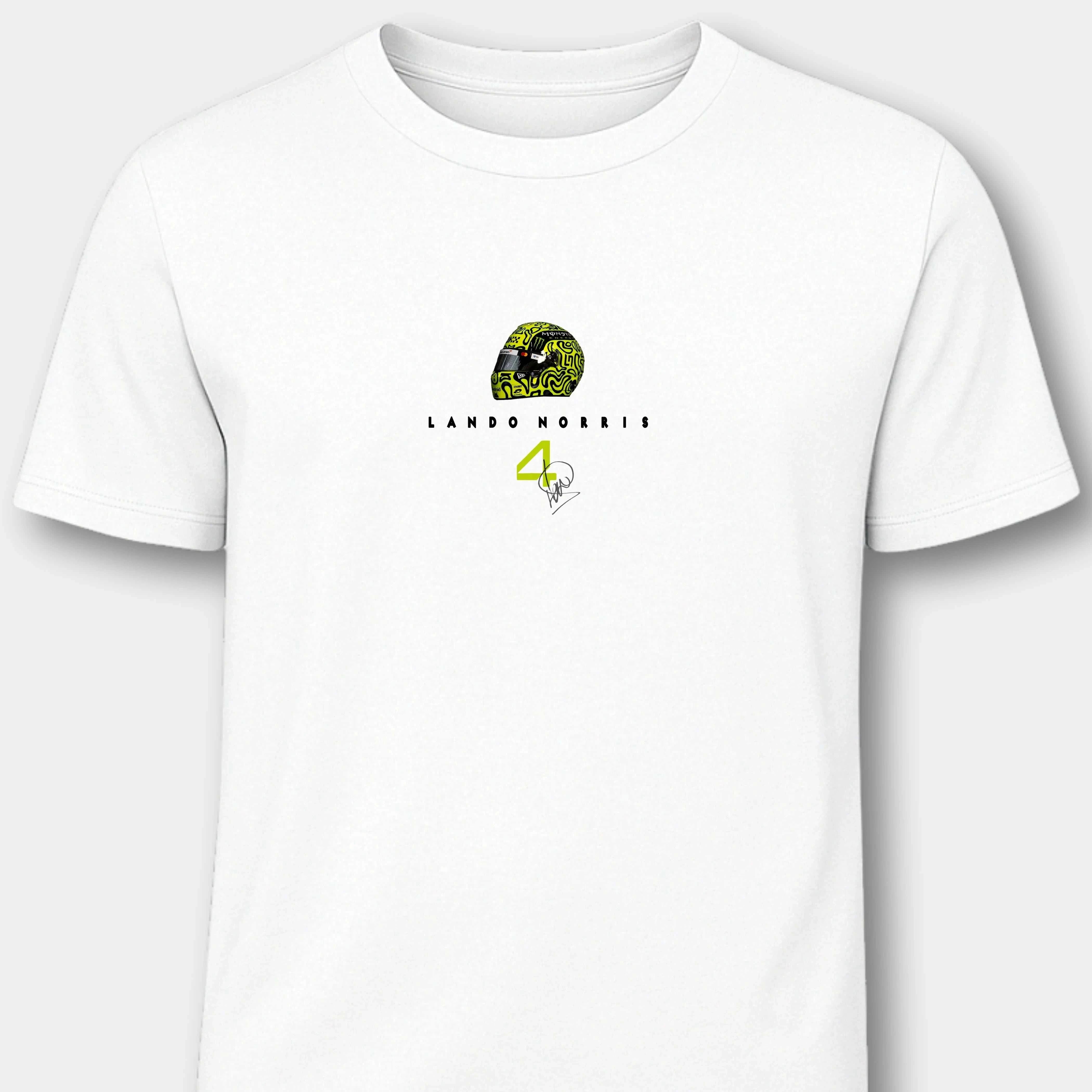 Lando Norris McLaren Technology - Herren Shirt T-Shirts Novawear White S