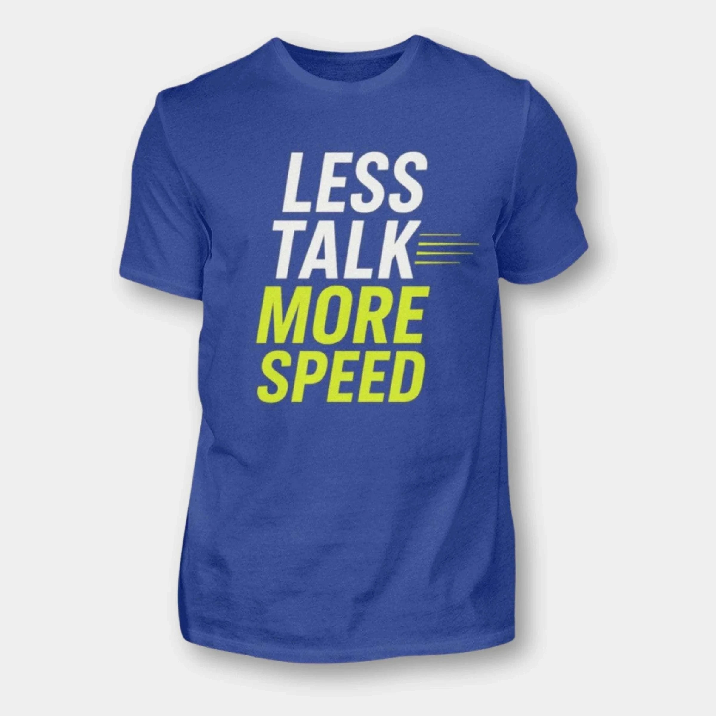 Less Talk. More Speed. – Racing Shirt für Speed-Junkies | NOVAWEAR Herren Basic T-Shirt Novawear Royal Blue XS