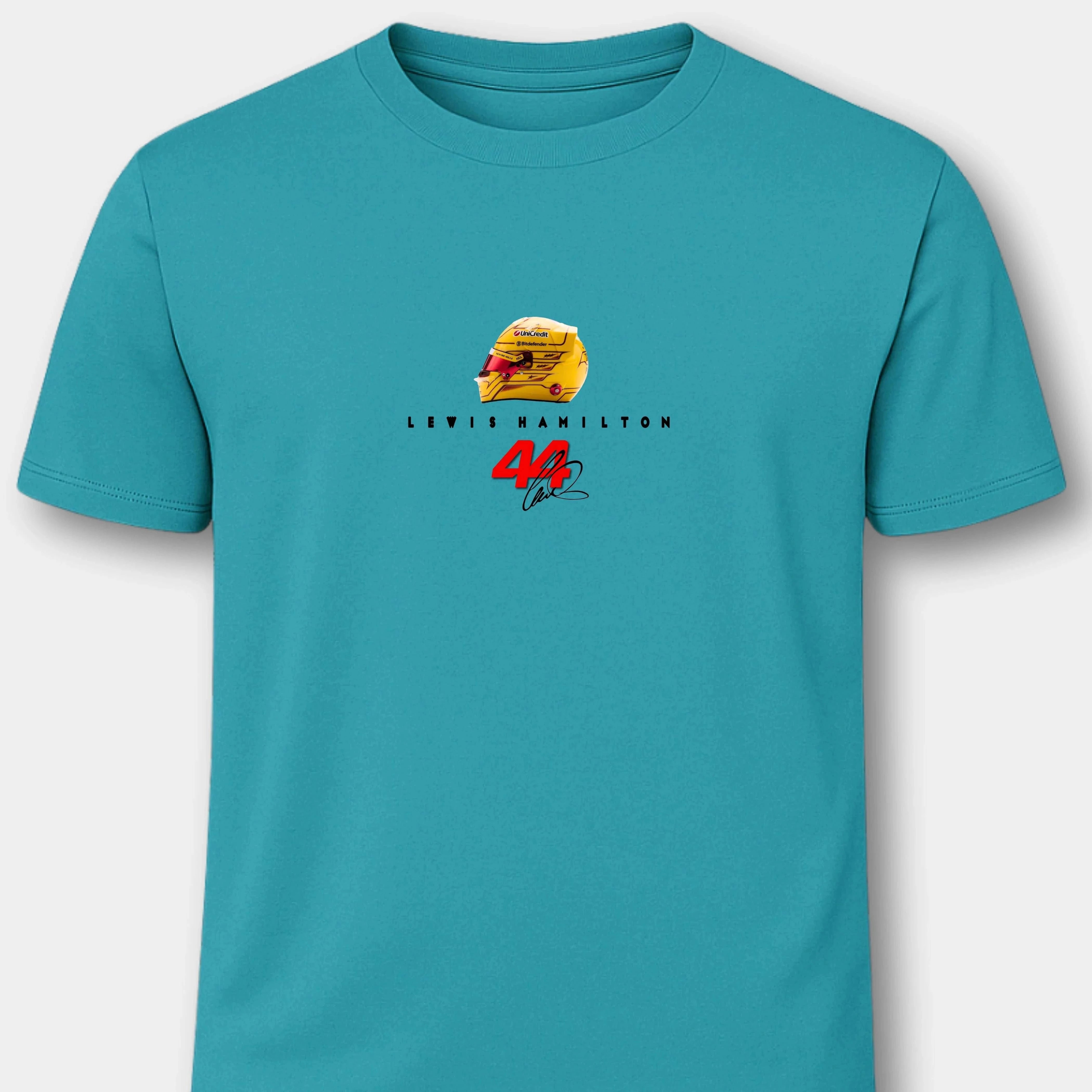 Lewis Hamilton Ferrari - Herren Shirt T-Shirts Novawear Diva Blue S
