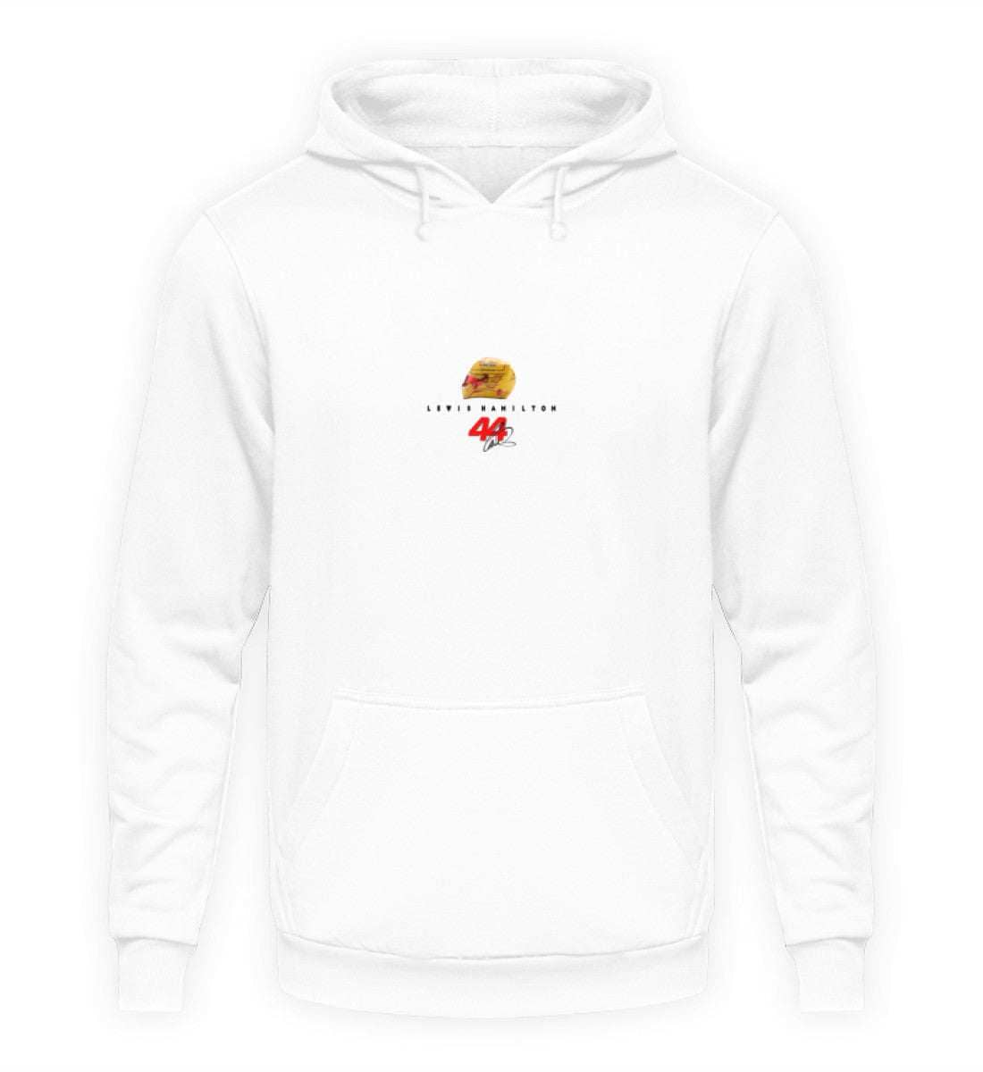 Lewis Hamilton Ferrari - Unisex Kapuzenpullover Hoodie Unisex Hoodie Novawear Arctic White XS