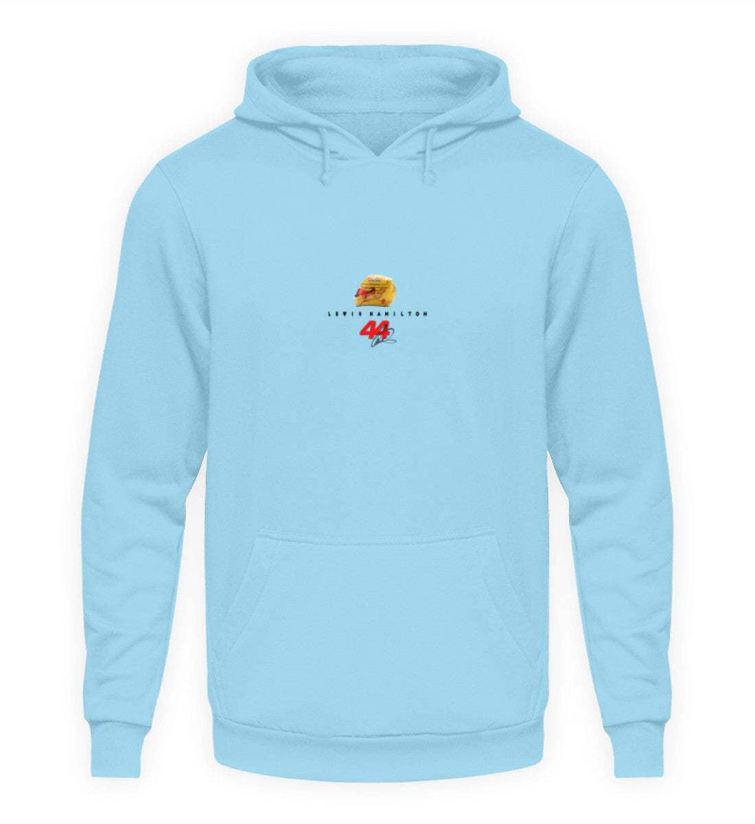 Lewis Hamilton Ferrari - Unisex Kapuzenpullover Hoodie Unisex Hoodie Novawear Sky Blue XS