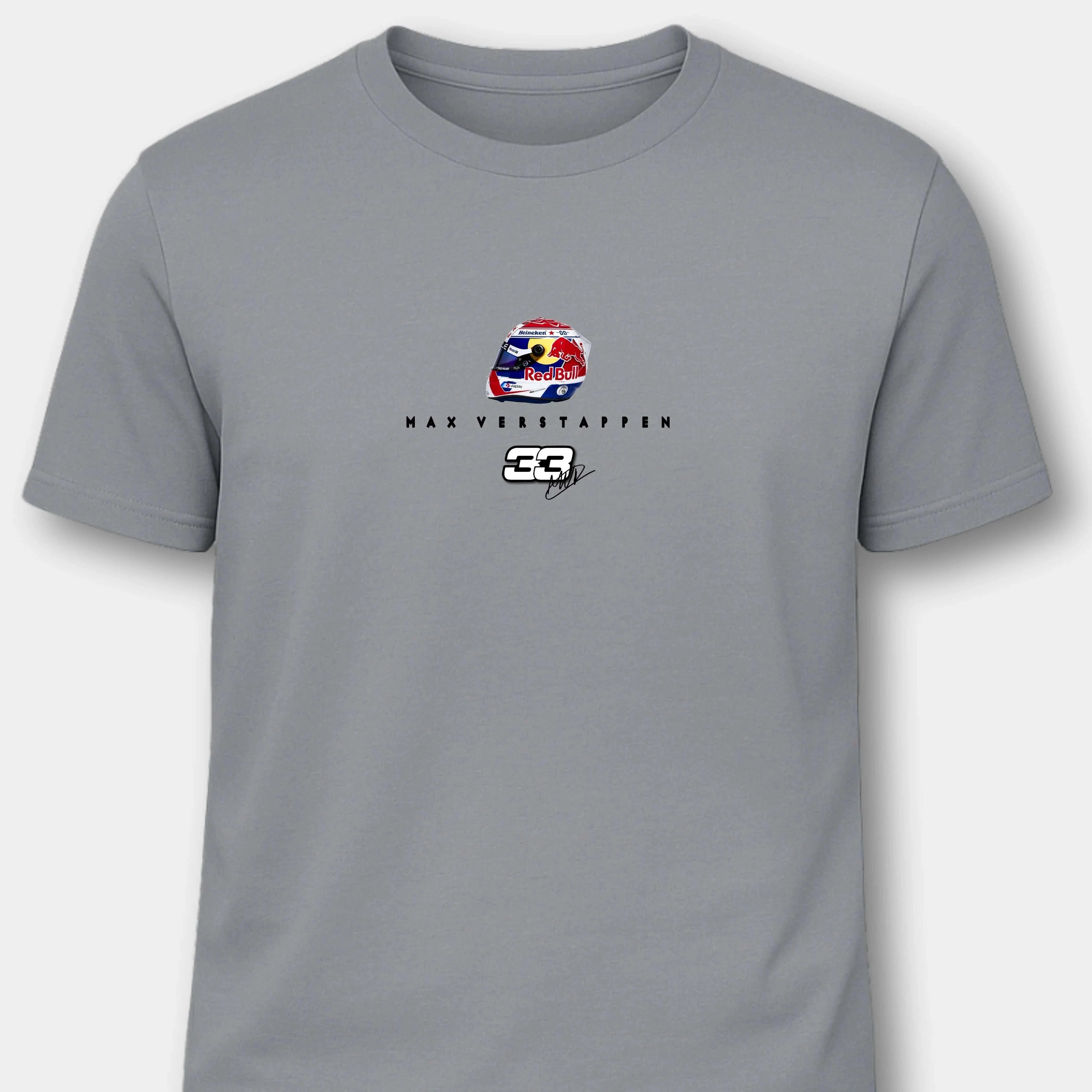 Max Verstappen Red Bull Racing - Herren Shirt T-Shirts Novawear Pacific Grey S