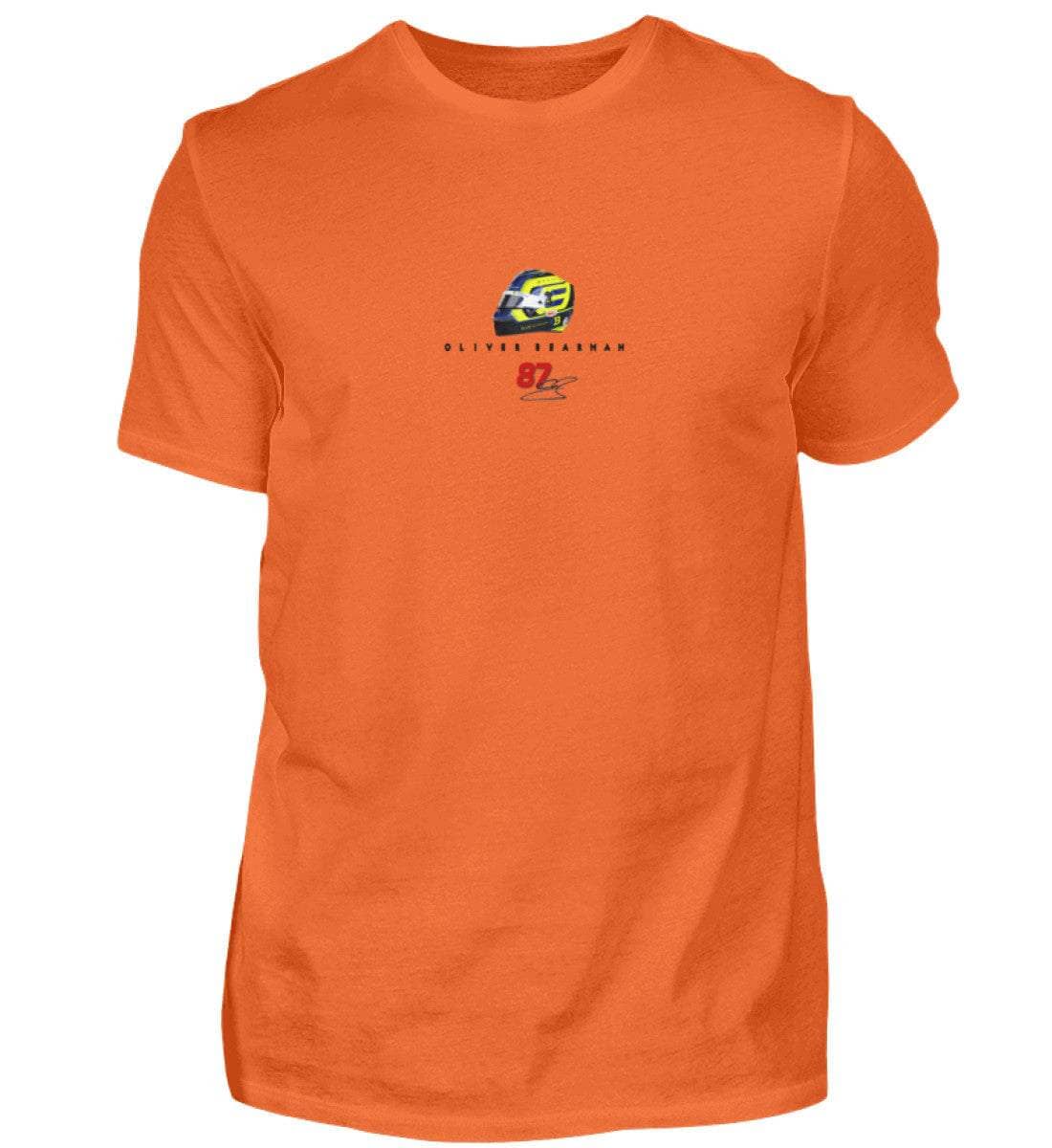 Oliver Bearman Haas F1 - Herren Shirt Herren Basic T-Shirt Novawear Orange Crush S