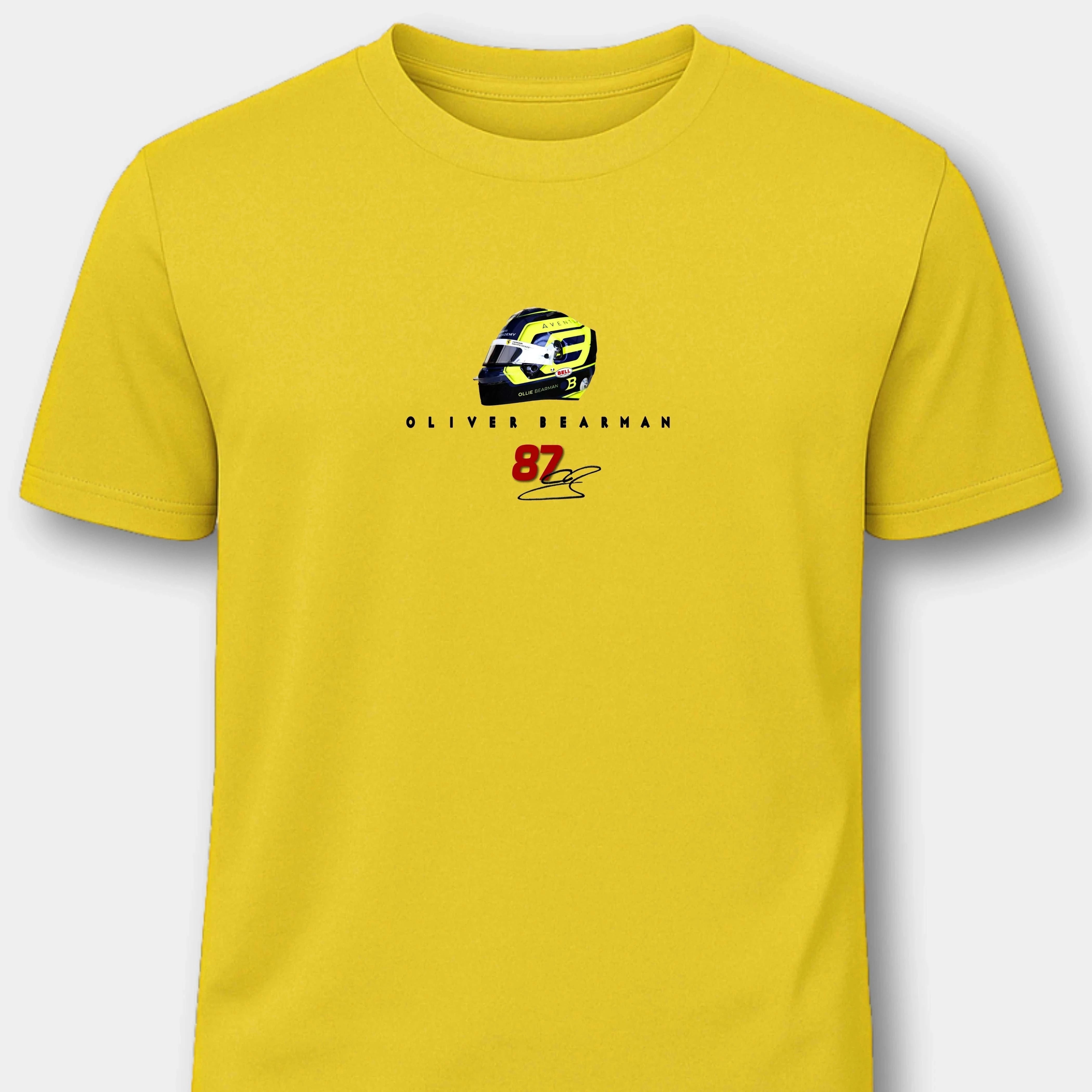 Oliver Bearman Haas F1 - Herren Shirt T-Shirts Novawear Gold S