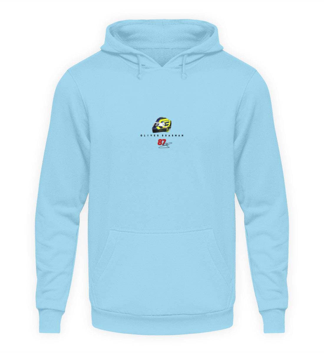Oliver Bearman Haas F1 - Unisex Kapuzenpullover Hoodie Unisex Hoodie Novawear Sky Blue XS