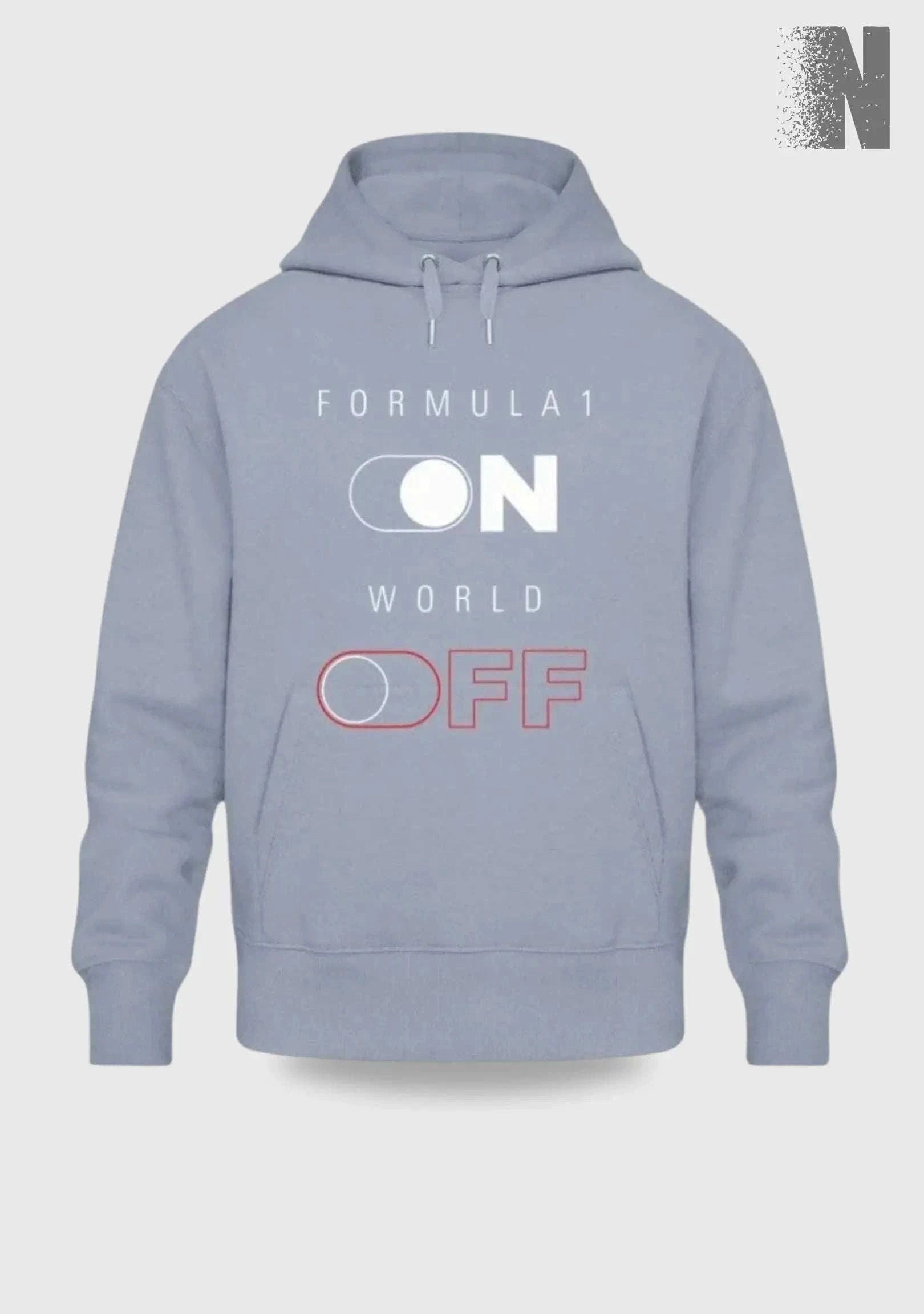 ON/OFF – Oversized-Hoodie Übergroßer Kapuzenpullover Novawear Serene Blue XS