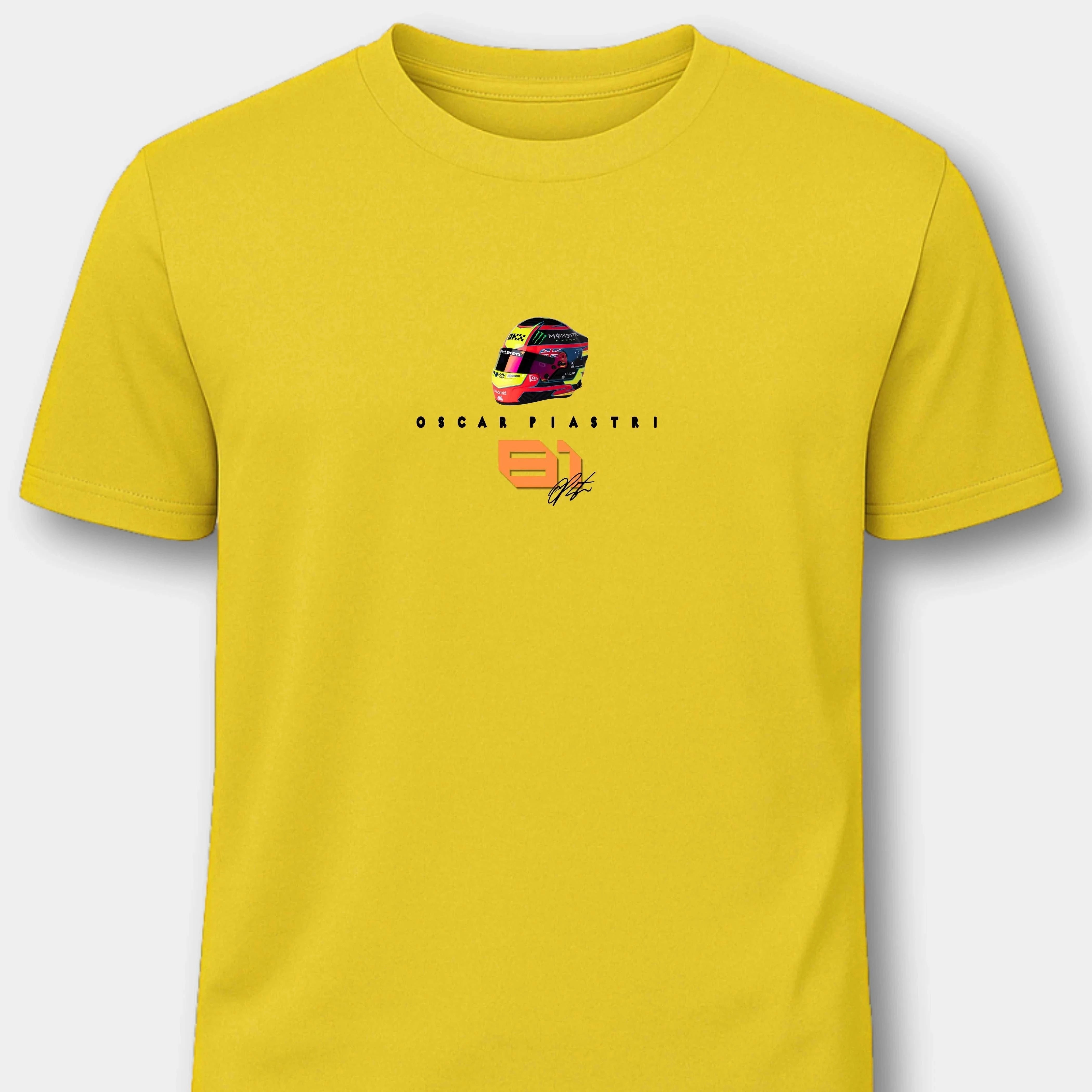 Oscar Piastri McLaren Technology - Herren Shirt T-Shirts Novawear Gold S