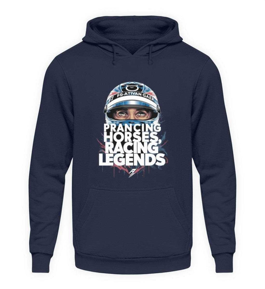 Prancing horses, racing legends - Unisex Hoodie Hoodie Novawear Oxford Navy XS