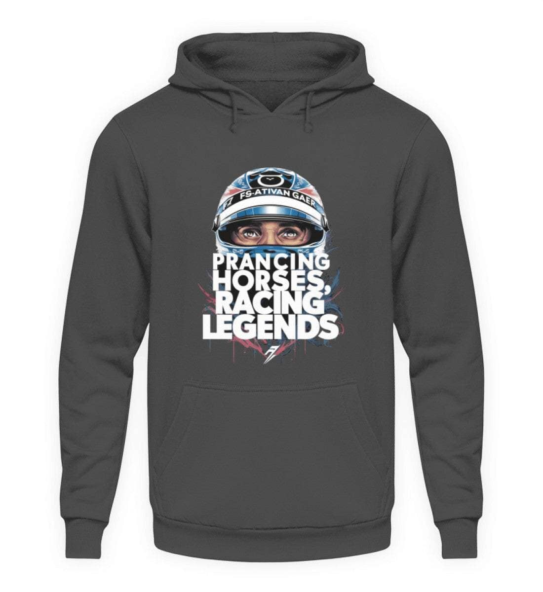 Prancing horses, racing legends - Unisex Hoodie Hoodie Novawear Steel Grey (Solid) XS