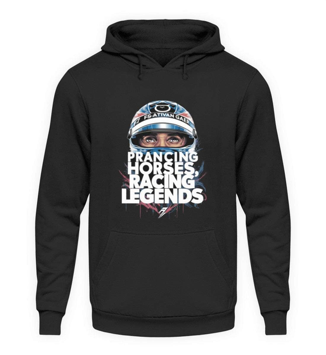 Prancing horses, racing legends - Unisex Hoodie Hoodie Novawear Tief Schwarz XS