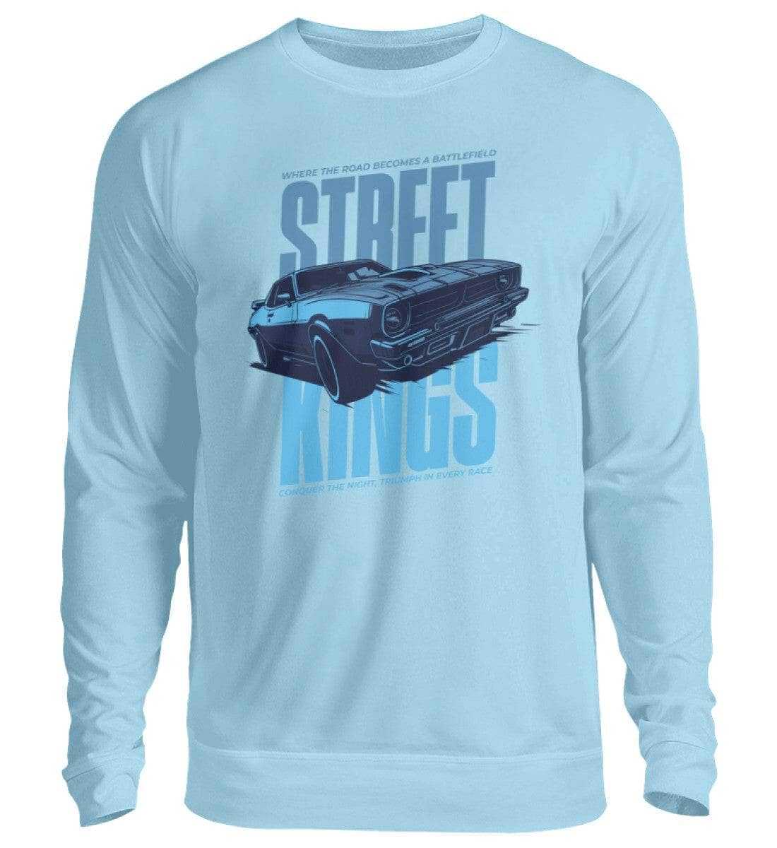 Street King - Unisex Pullover Sweatshirt Novawear Himmelblau S