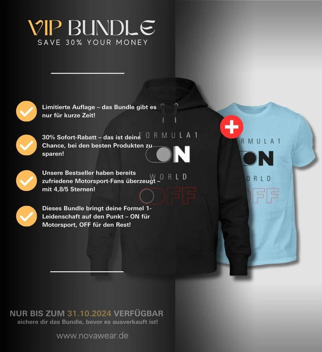 VIP Bundle: Sparen und Vollgas geben – 3 Bestseller, 1 unschlagbarer Deal! Bundle NOVAWEAR
