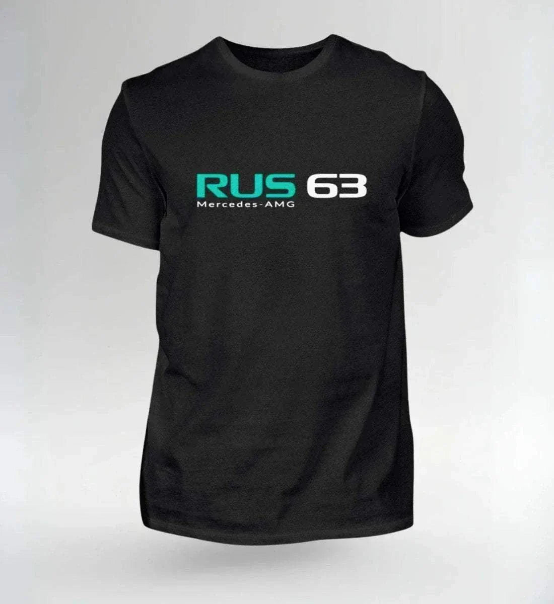 Schwarzes T-Shirt mit RUS 63 Mercedes-AMG Aufdruck NOVAWEAR RUS 63 FAN Pack