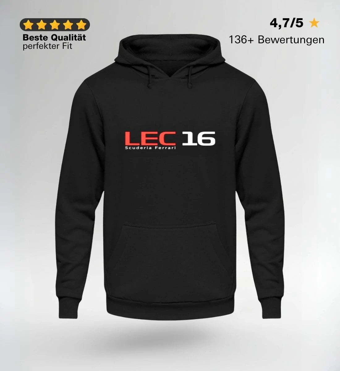 Image of F1 Racing Charles Leclerc 16 - Sweat à capuche unisexe