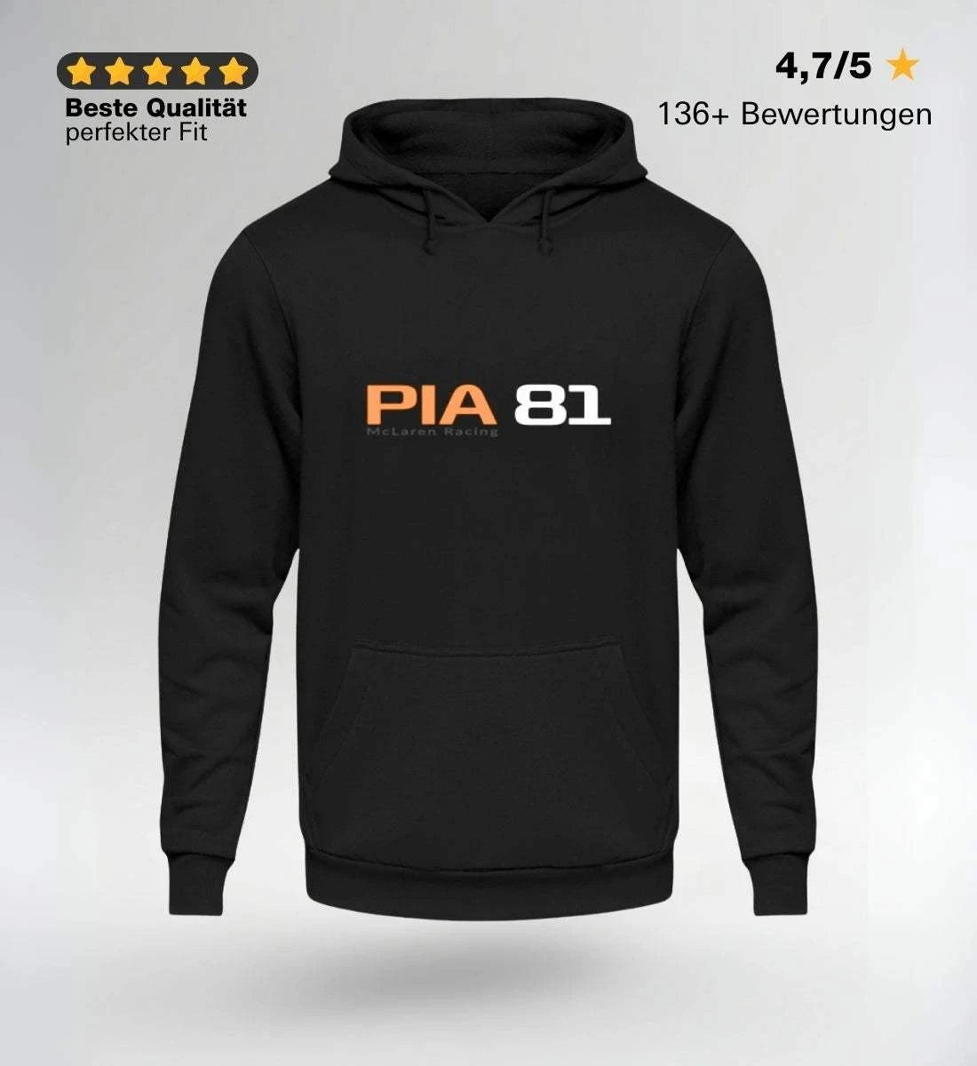 Image of F1 Racing Oscar Piastri 81 - Sweat à capuche unisexe