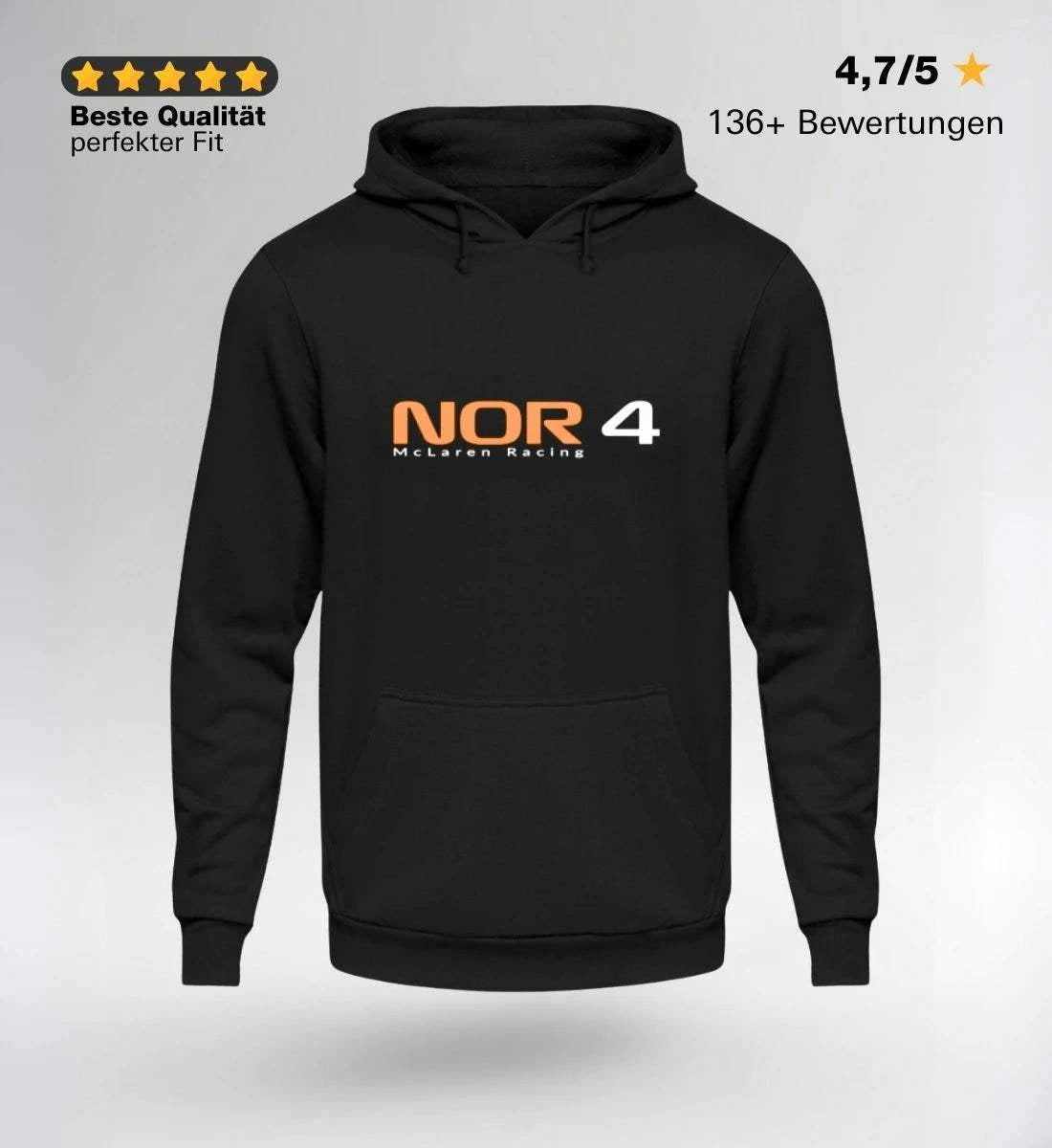 Image of F1 Racing Lando Norris 4 - Sweat à capuche unisexe