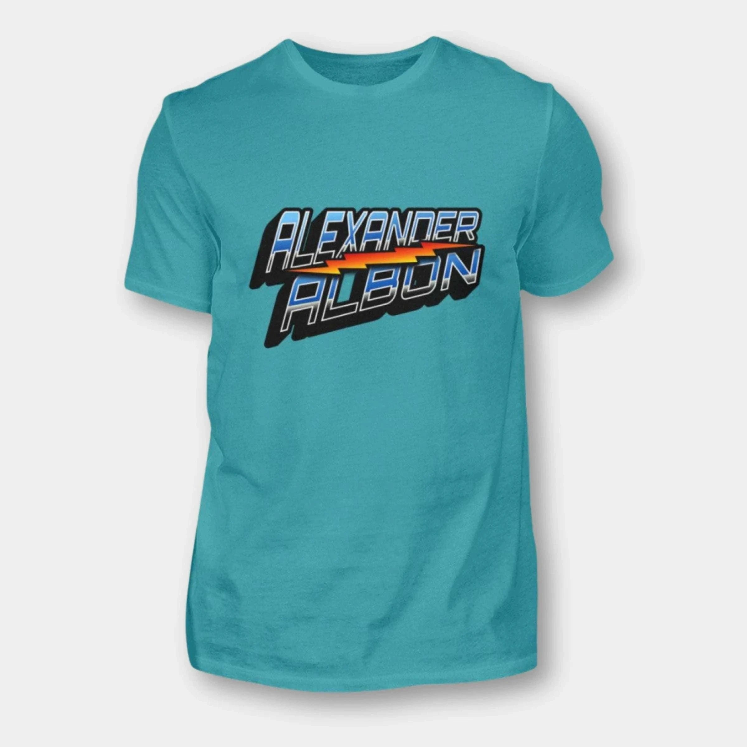 Alexander Albon - Herren Shirt Herren Basic T-Shirt Novawear Swimming Pool XS 