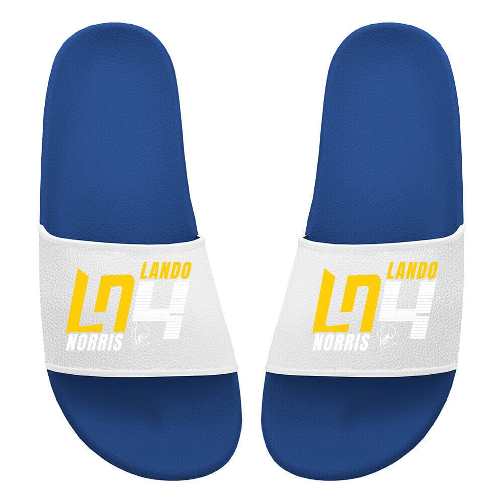 Badelatschen Lando Norris Slippers MarketPrint 36 Blau 